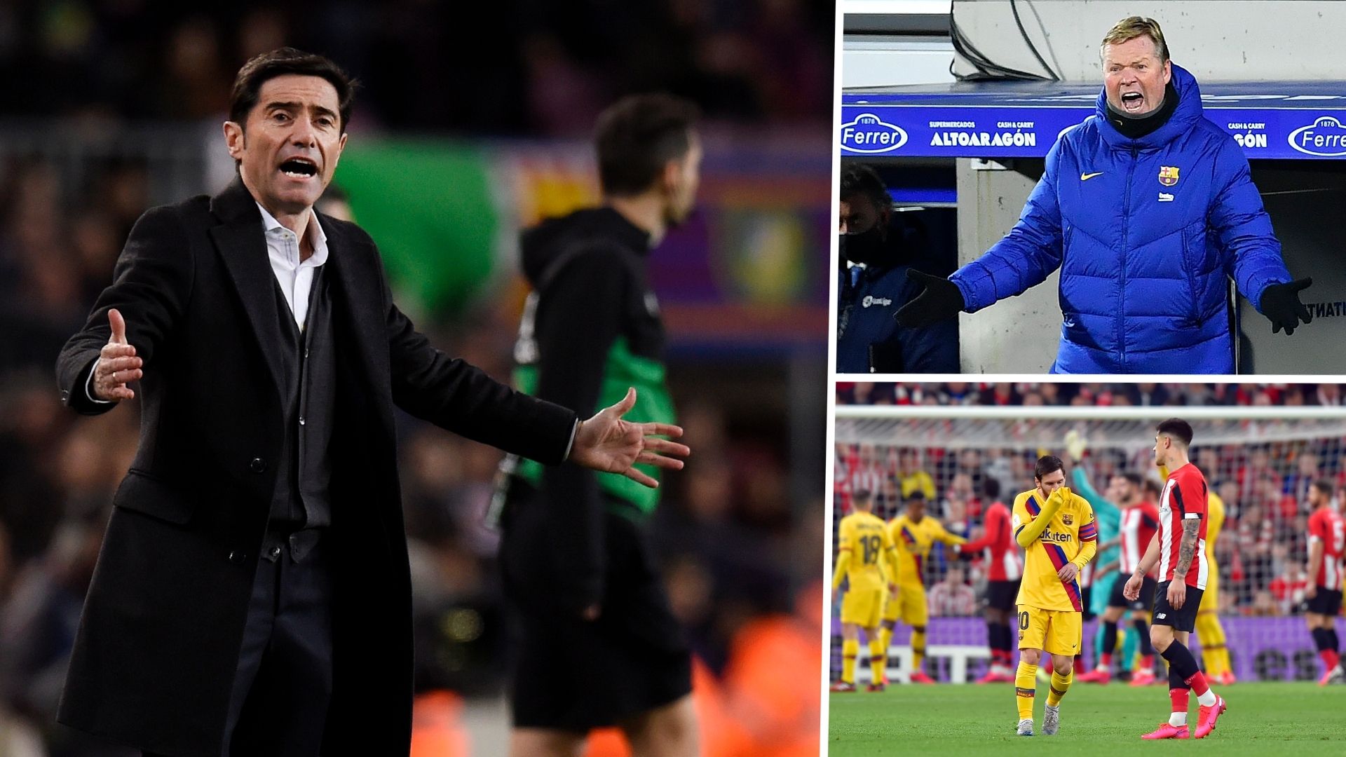 Marcelino Koeman Messi Barcelona Athletic Bilbao