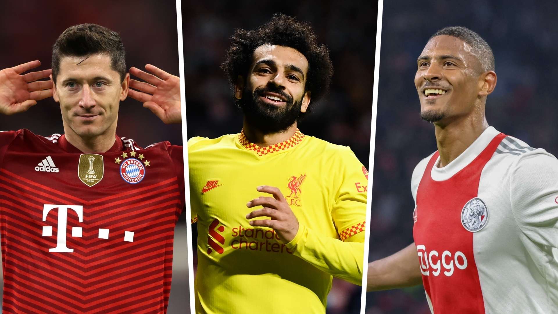 Robert Lewandowski Mohamed Salah Sebastien Haller