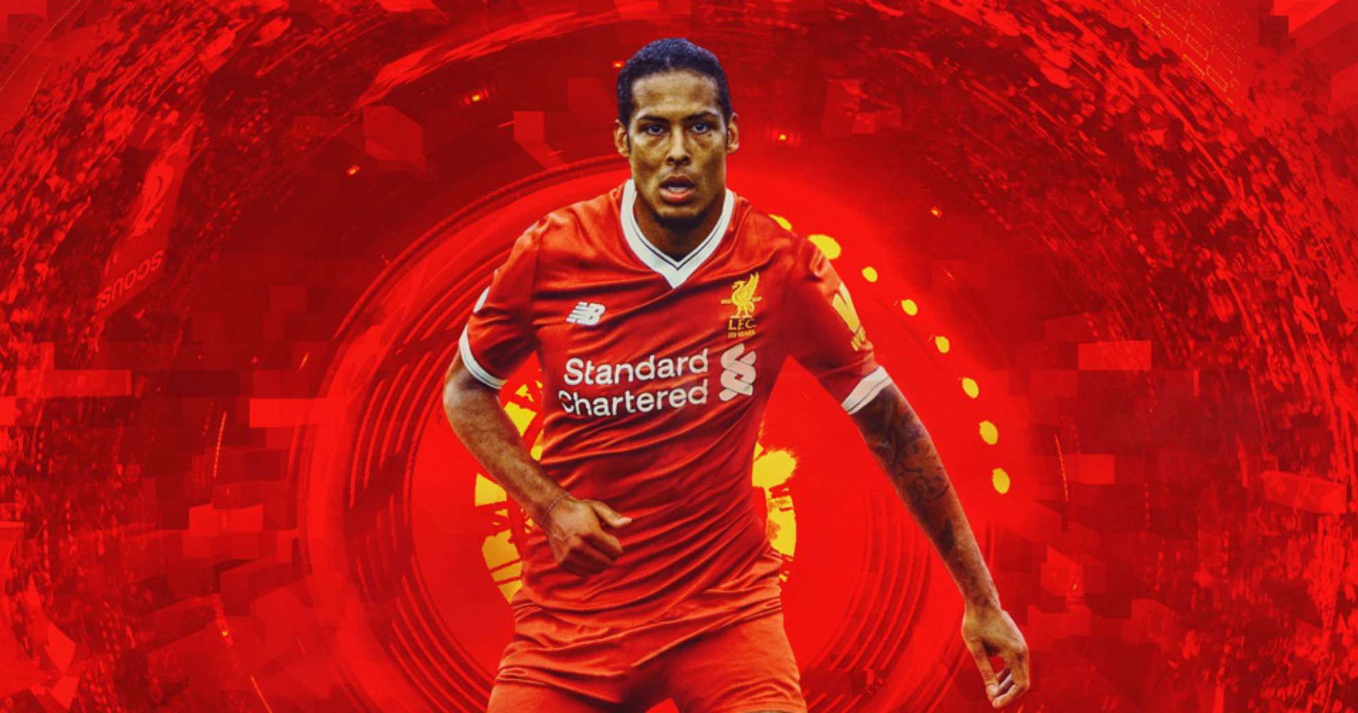 Van Dijk Liverpool graphic