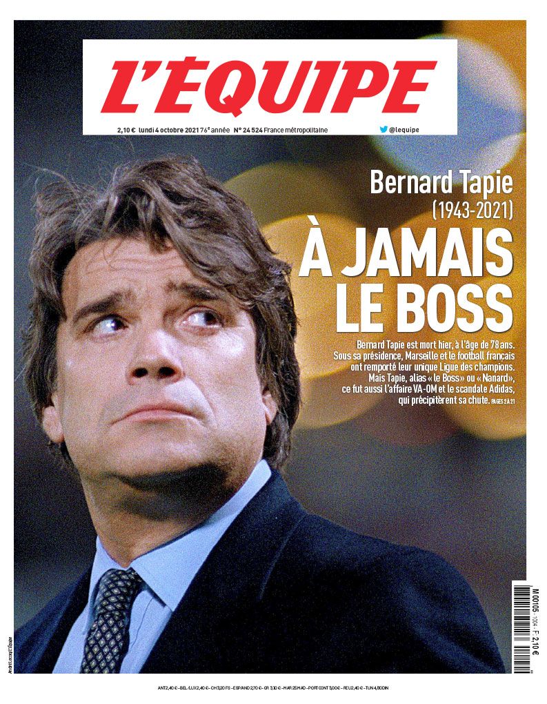 L'Équipe - Bernard Tapie.