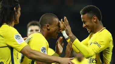 Kylian Mbappe Neymar Metz PSG Ligue 1 08092017