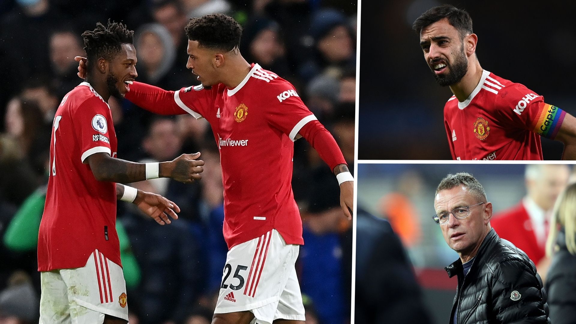 Jadon Sancho Bruno Fernandes Ralf Rangnick Manchester United GFX