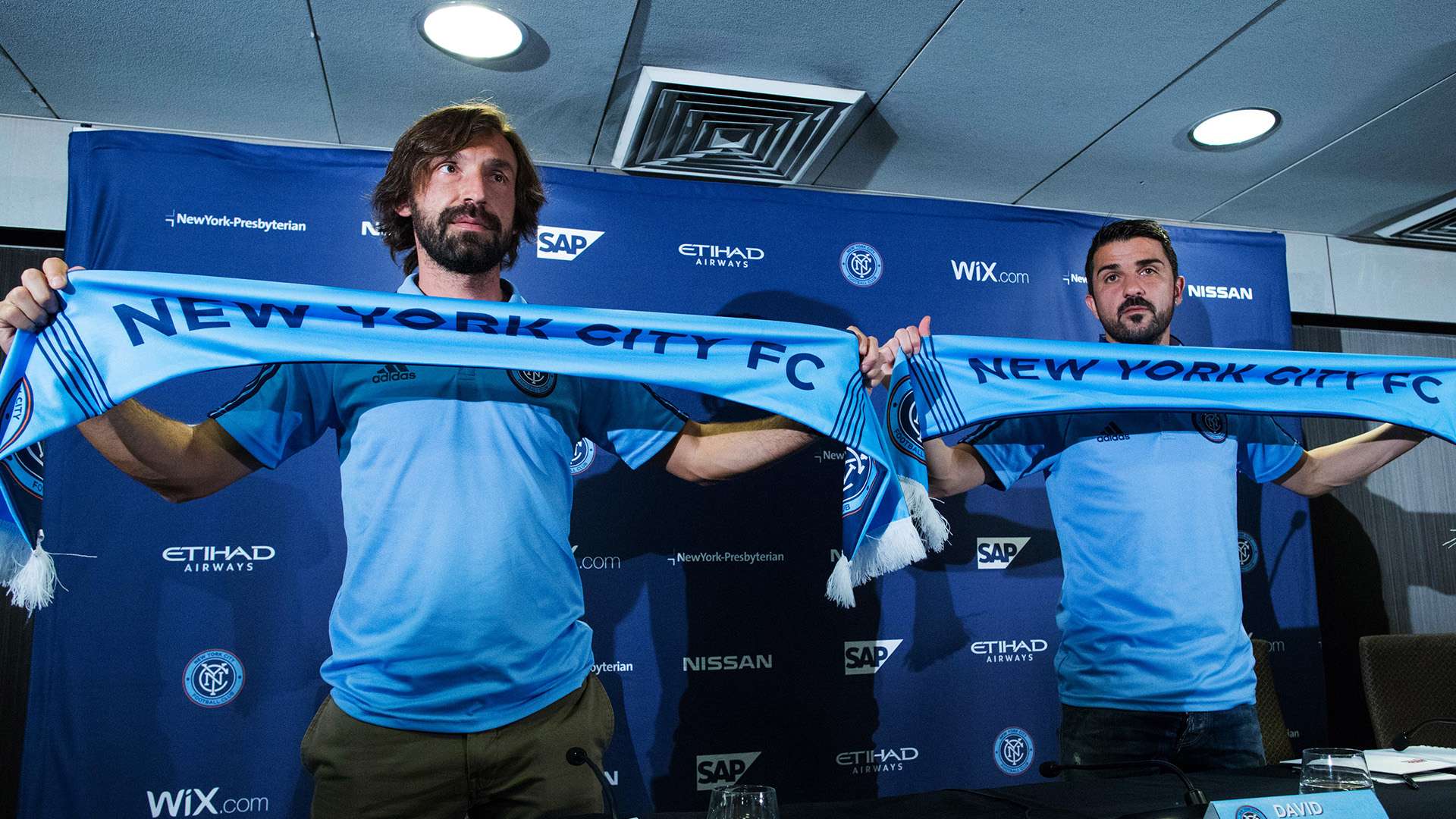 Andrea Pirlo David Villa New York City FC