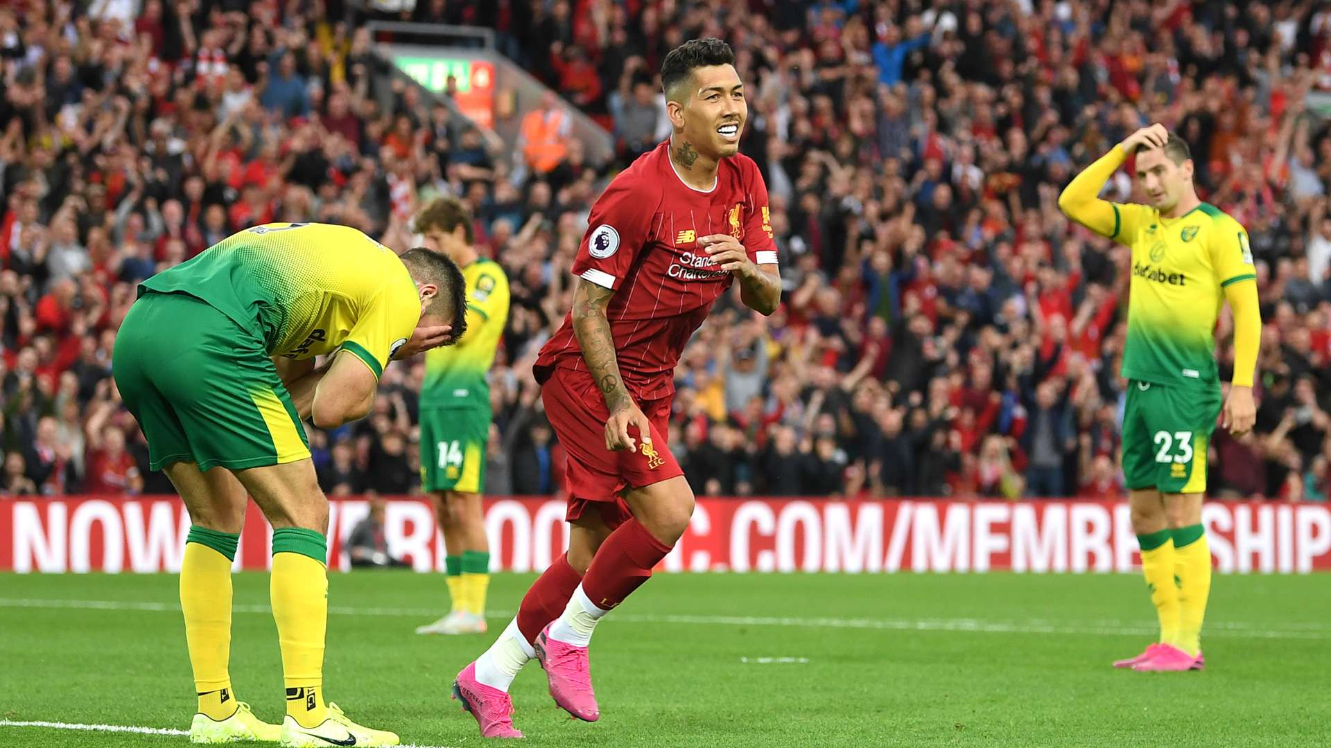 Liverpool Norwich Firmino 0819