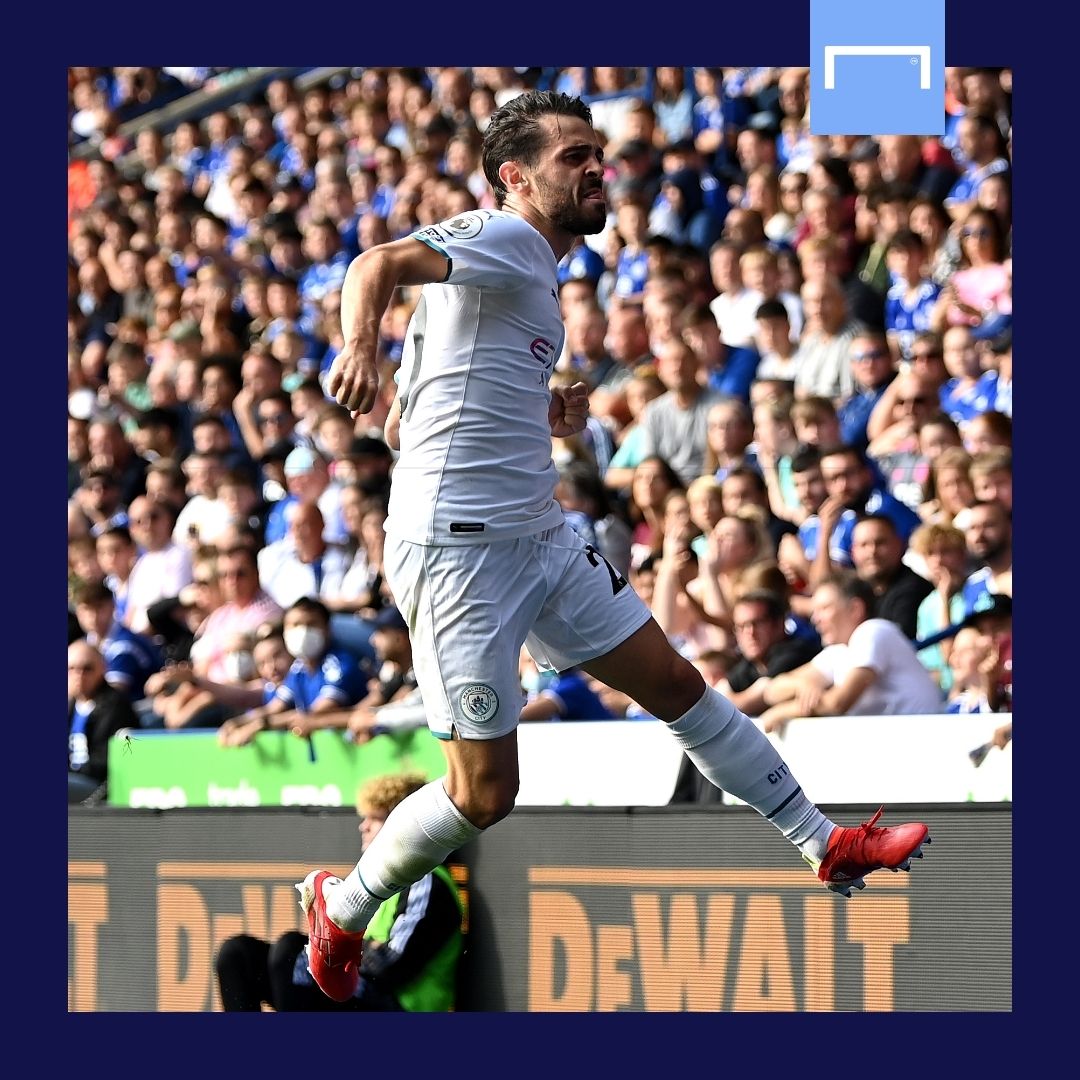 Bernardo Silva Manchester City Leicester Premier League 2021-22 GFX