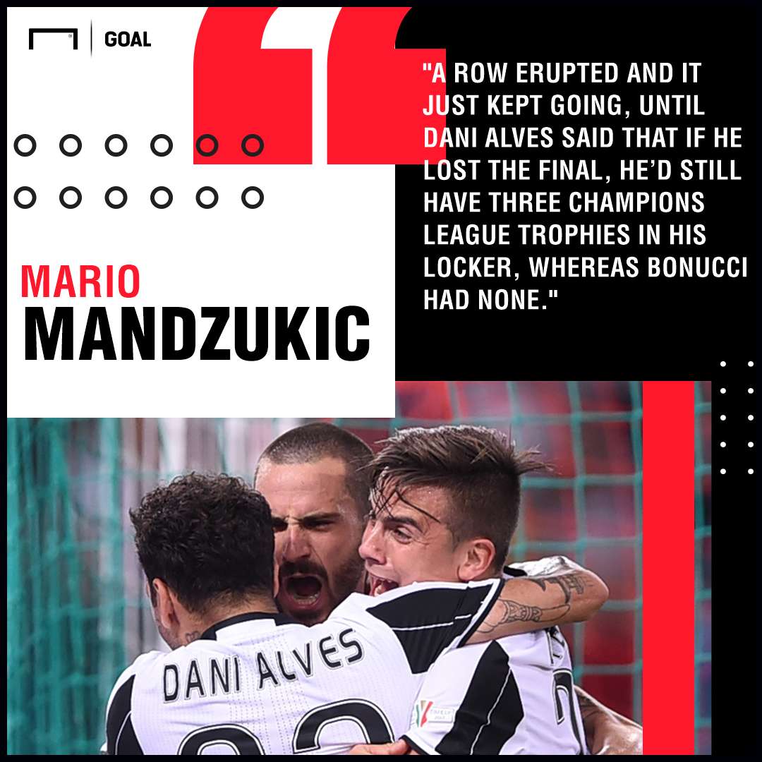 Mandzukic Alves Bonucci row PS