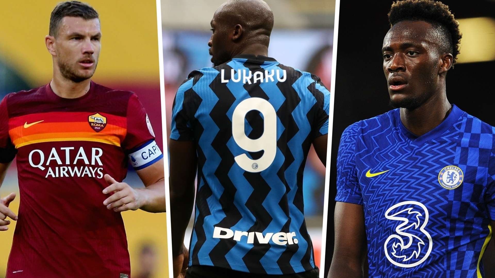 Dzeko & Lukaku & Abraham