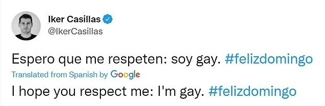 Iker Casillas tweet