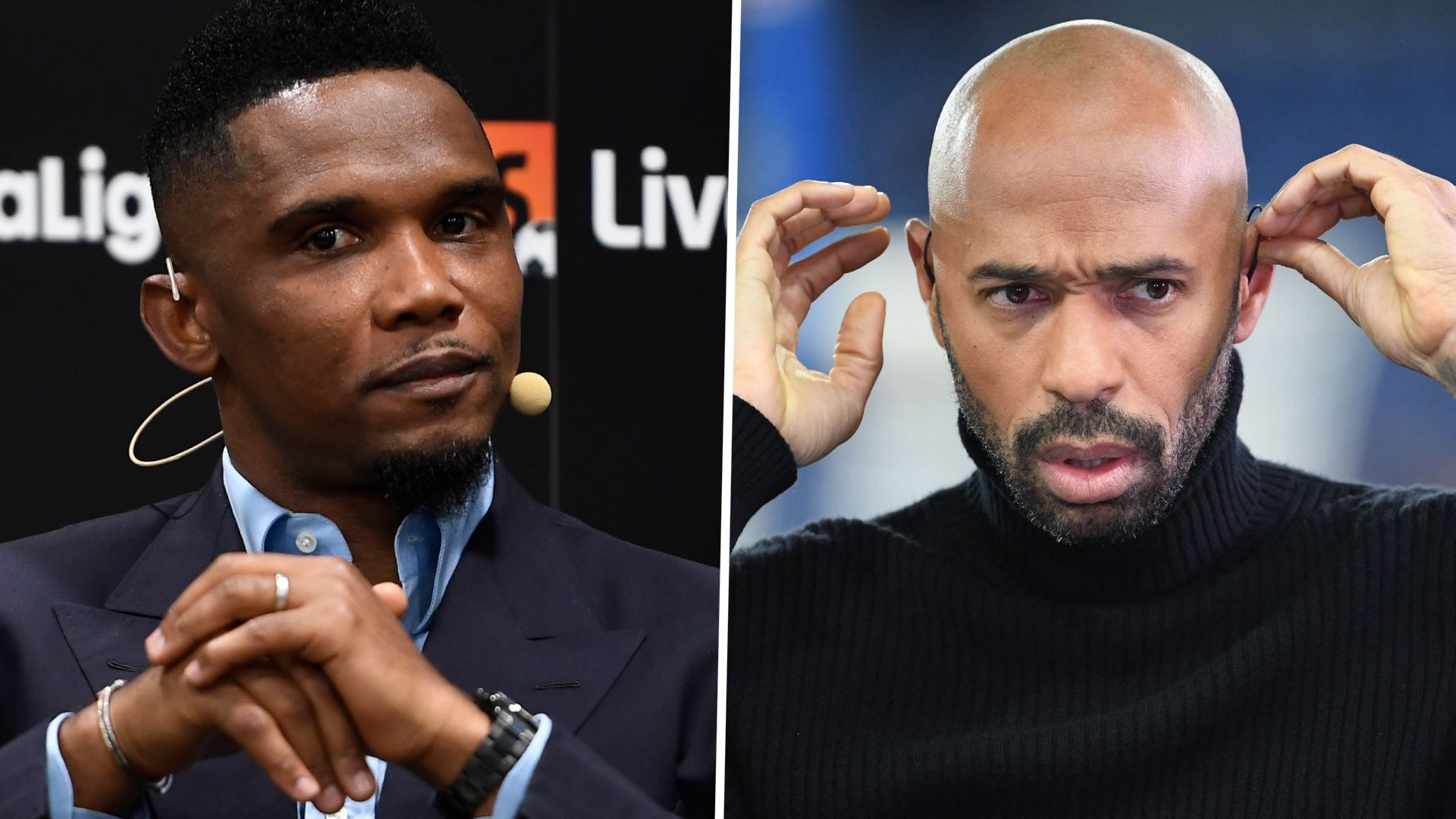 Samuel Eto'o Thierry Henry split