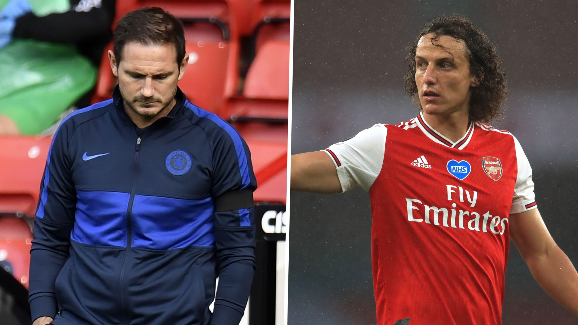 Frank Lampard David Luiz FA Cup 2020