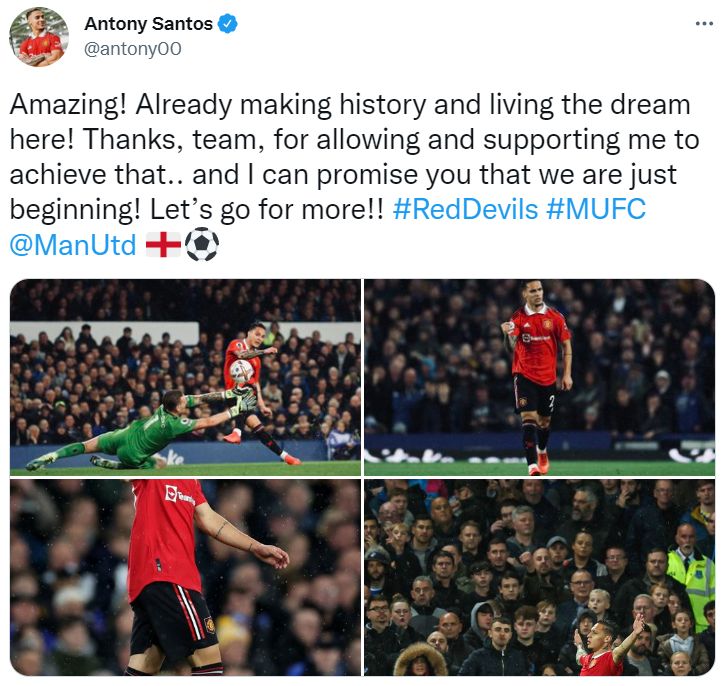 Antony Manchester United record history