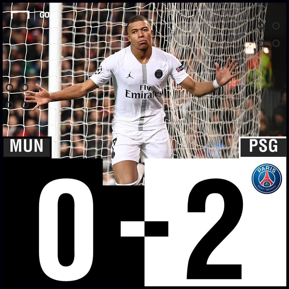 Manchester Untied vs PSG Result