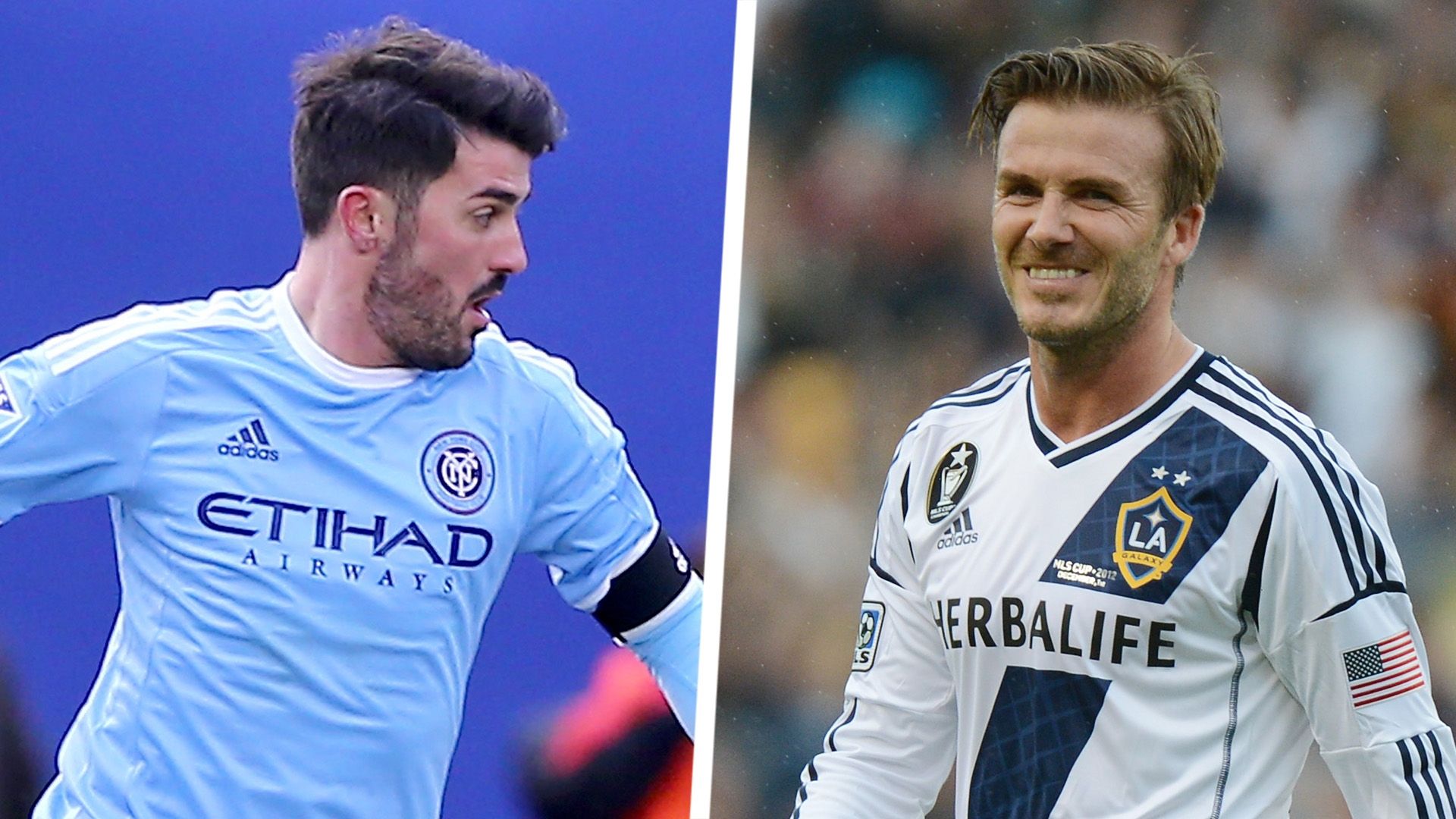 David Villa David Beckham MLS Split