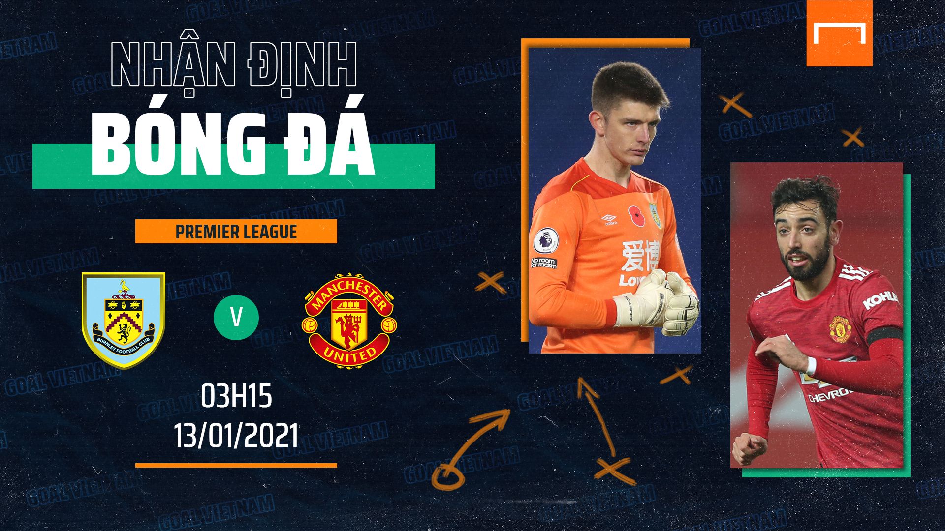 Preview Burnley vs Man Utd Goal Vietnam