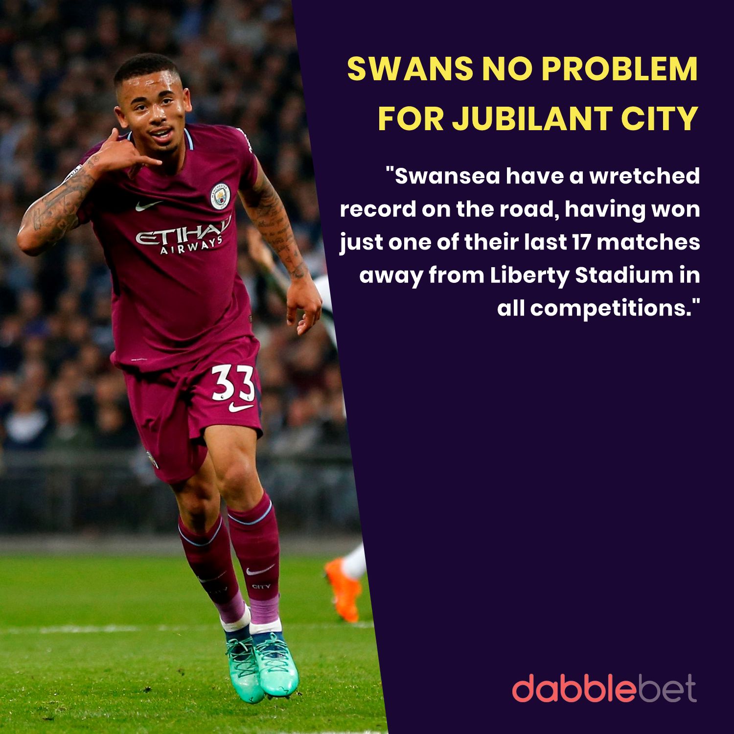 Man City Swansea graphic