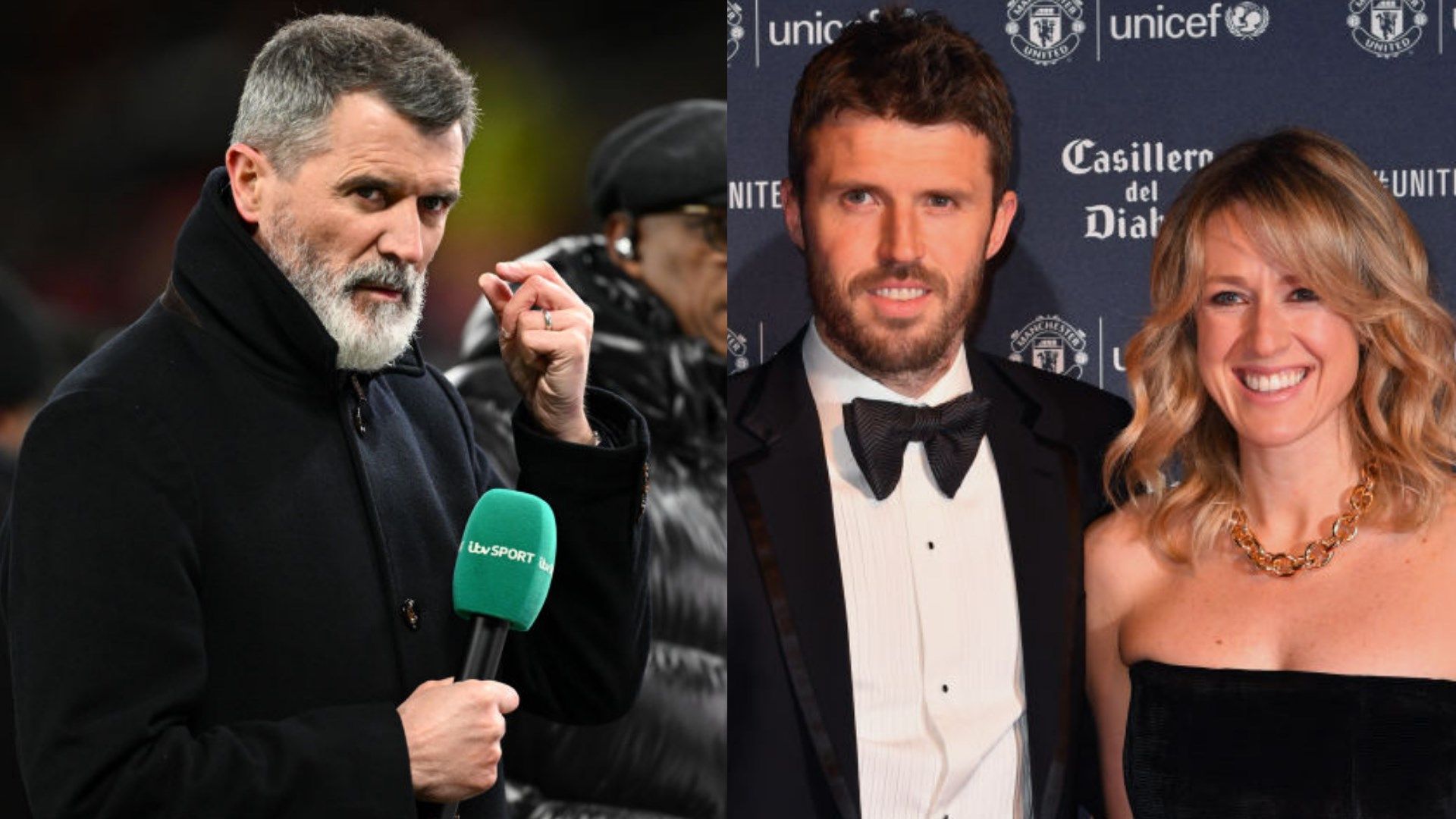 Roy Keane, Michael and Lisa Carrick