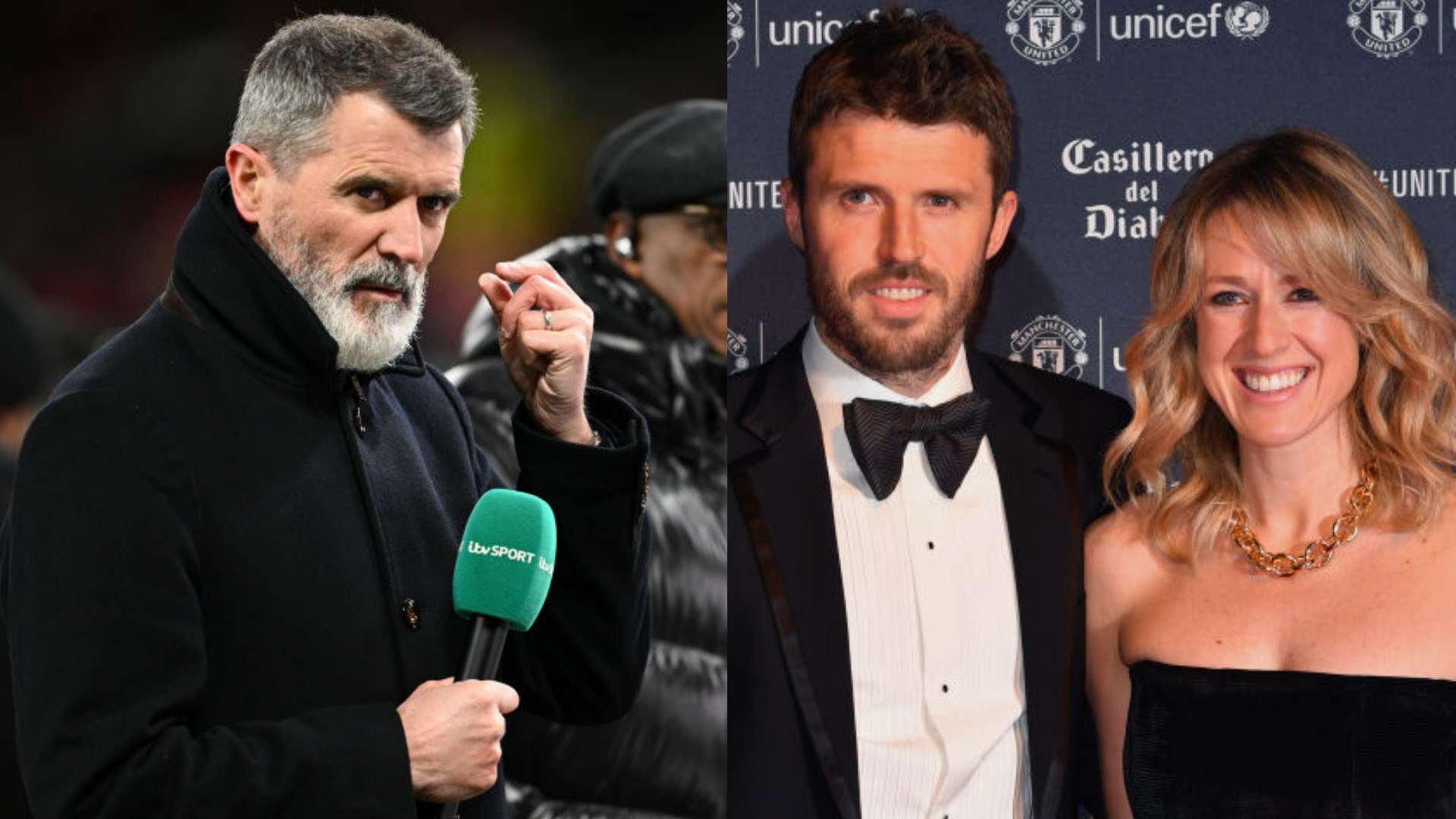 Roy Keane, Michael and Lisa Carrick