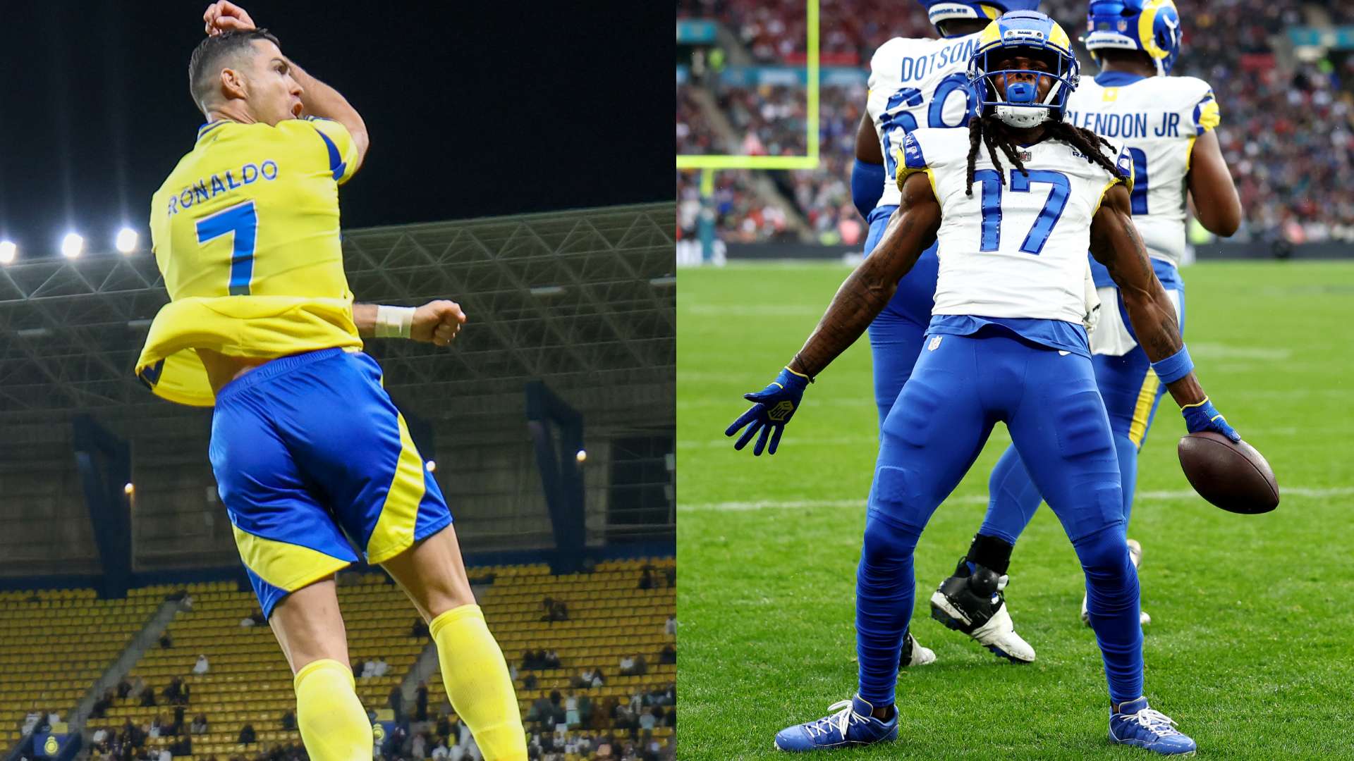 Cristiano Ronaldo Davante Adams NFL Wembley 2025