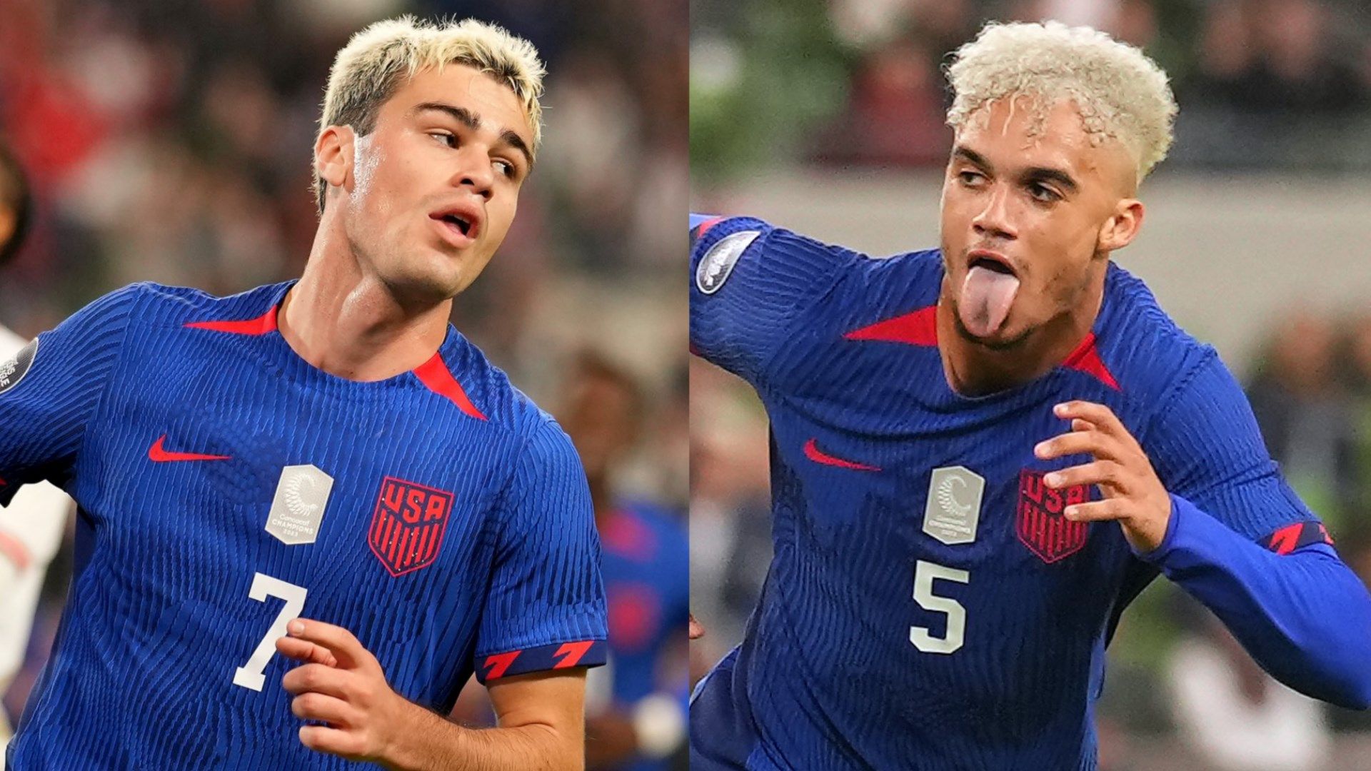 Gio Reyna Antonee Robinson Split USMNT 2023