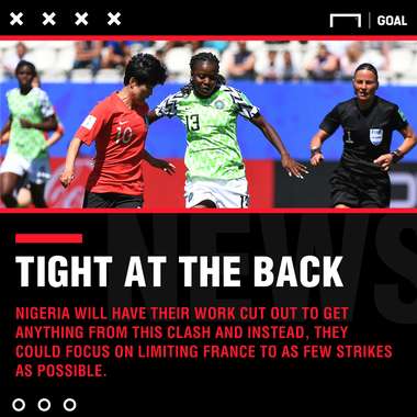Nigeria Women France Women graphic