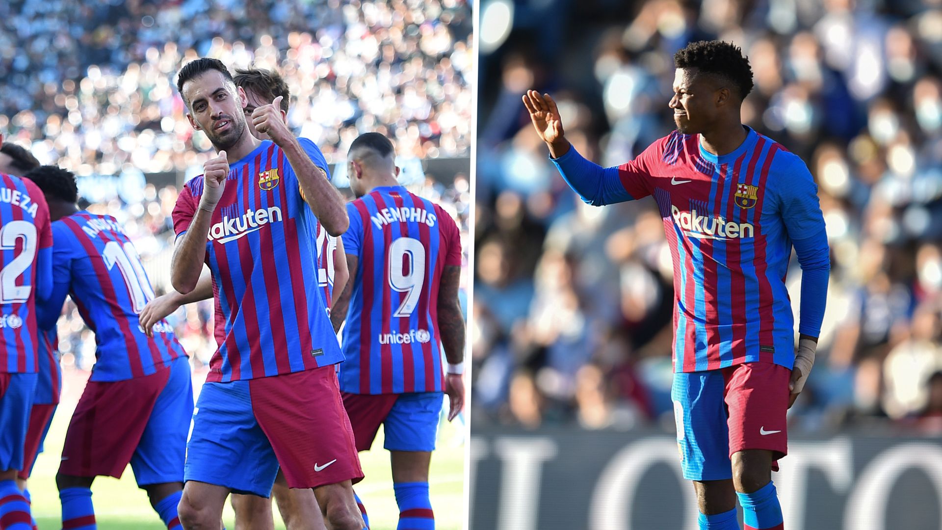 Sergio Busquets Ansu Fati Barcelona