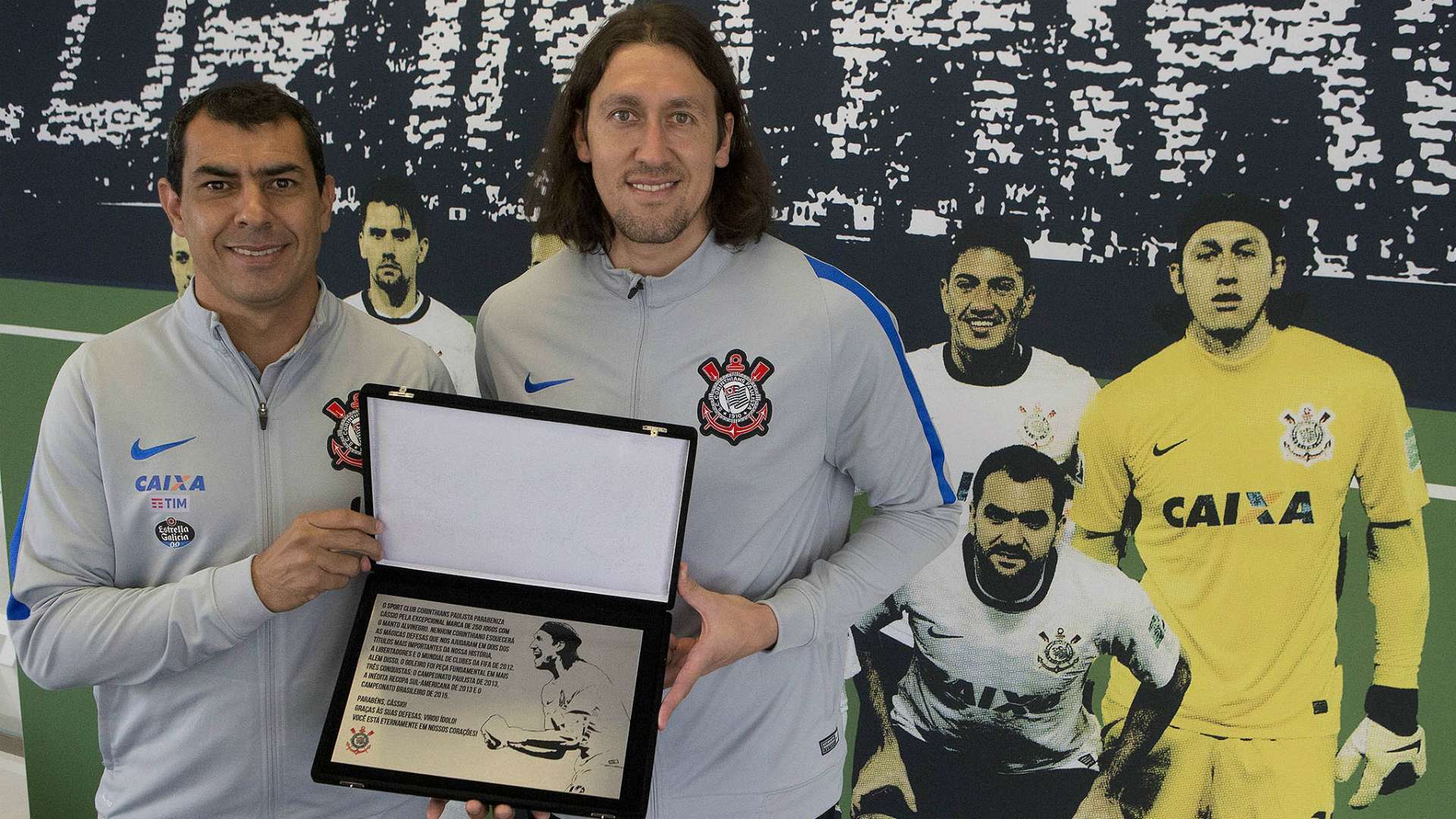 Cássio e Fábio Carille Corinthians