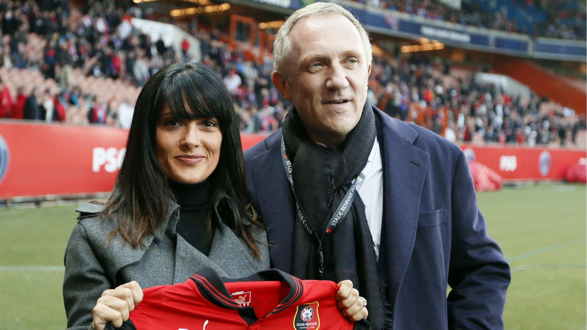 Salma Hayek Francois Pinault Stade Rennes
