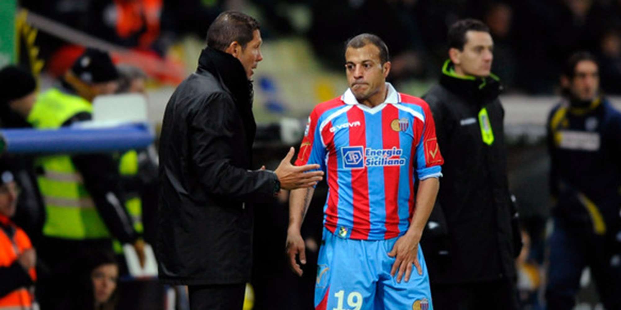 Diego Simeone Adrian Ricchiuti Catania