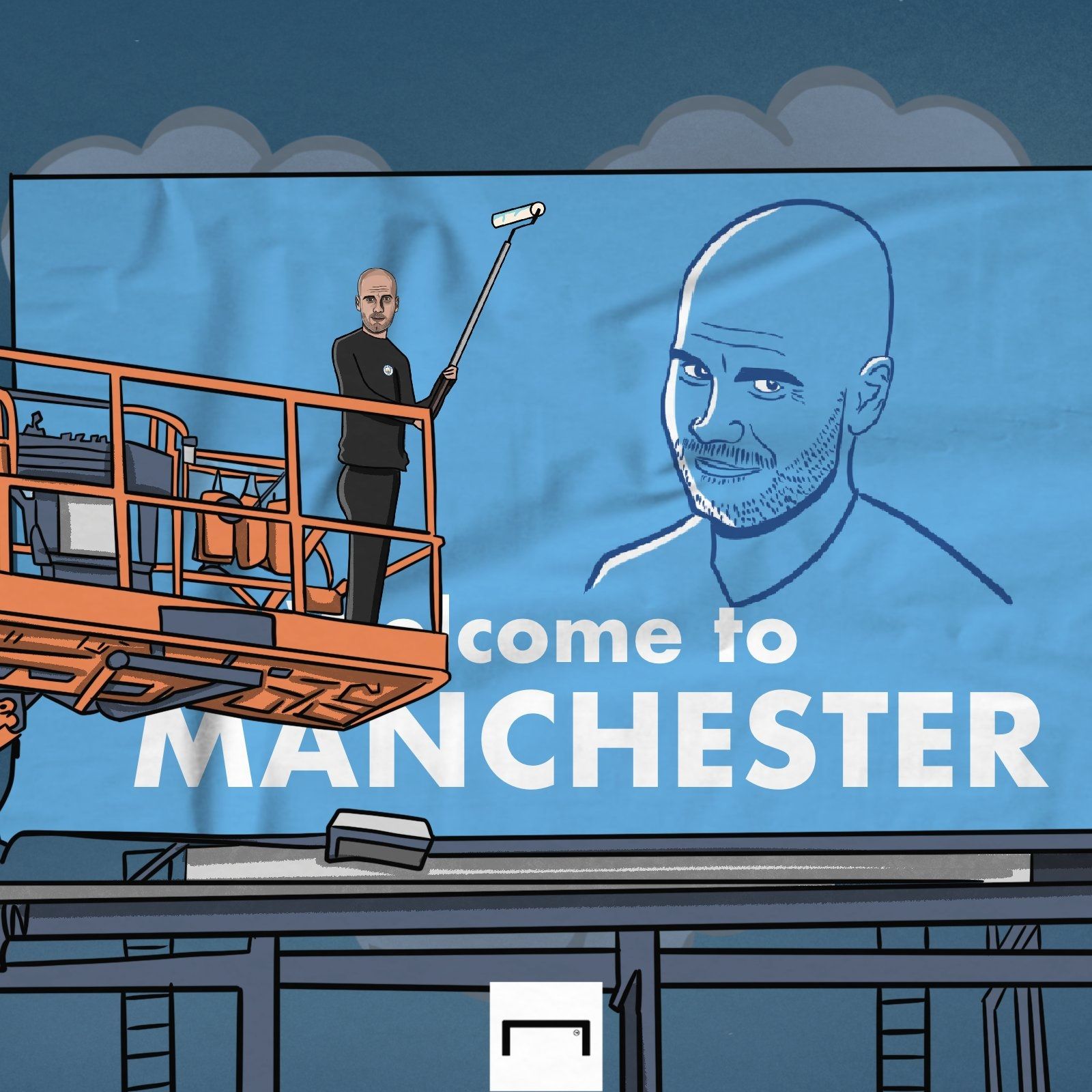 pep welcome to Manchester