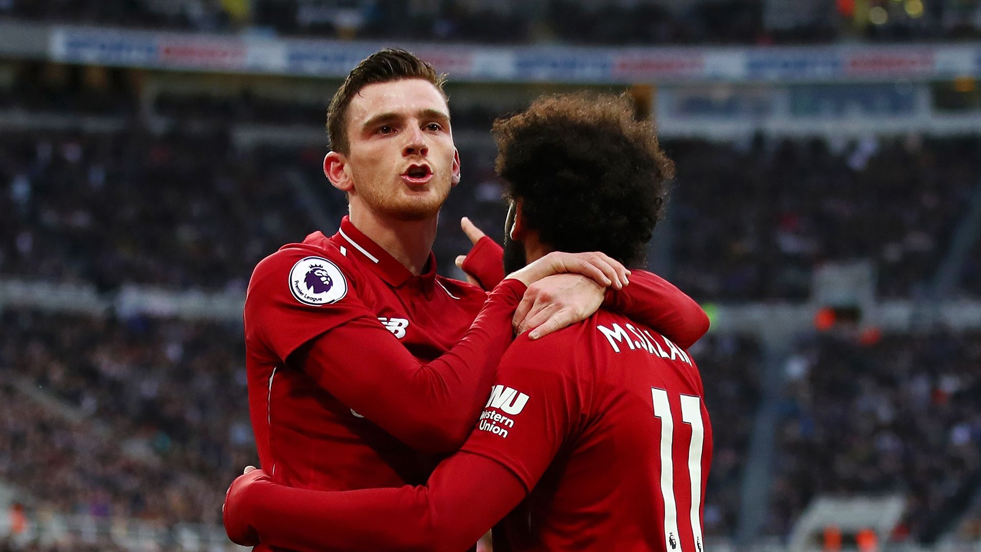 Andy Robertson Mo Salah Liverpool