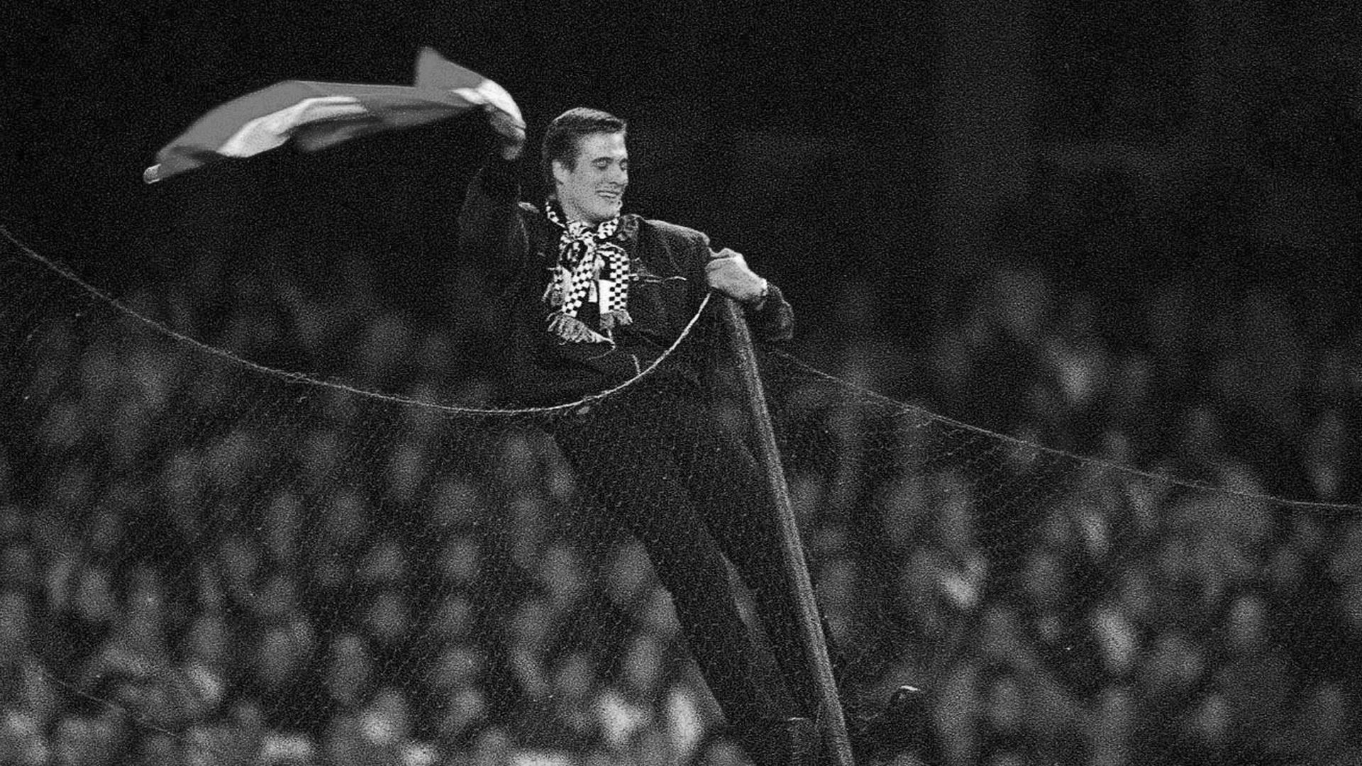 Real Madrid fan at Santiago Bernabeu