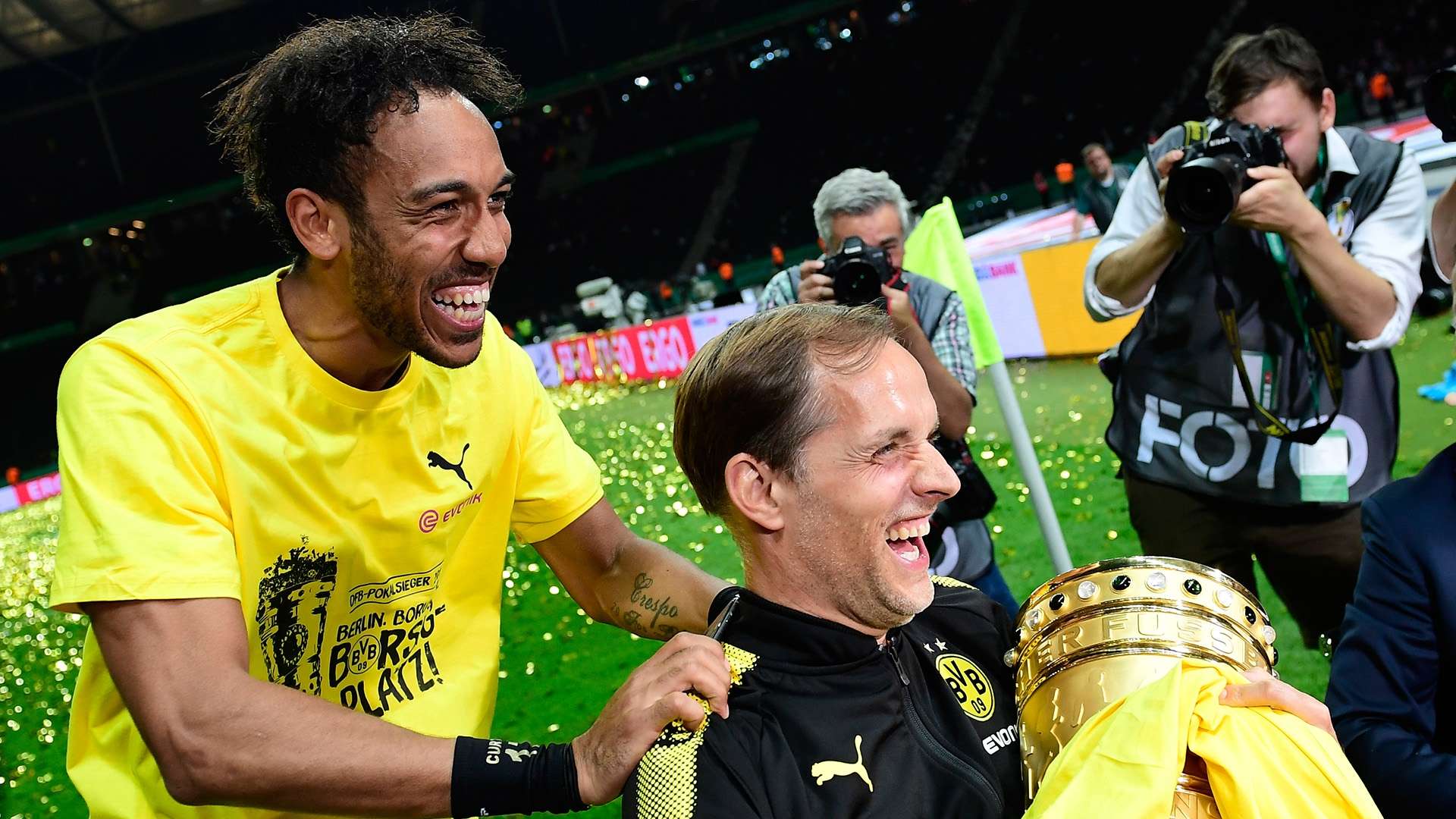 Pierre-Emerick Aubameyang Thomas Tuchel Dortmund