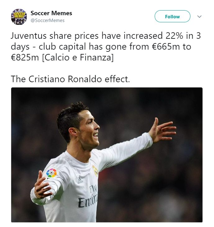 Reaction Ronaldo Juventus transfer