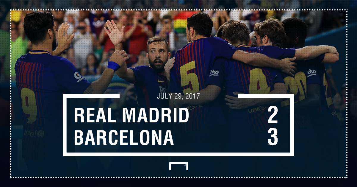 Real Madrid Barcelona score graphic