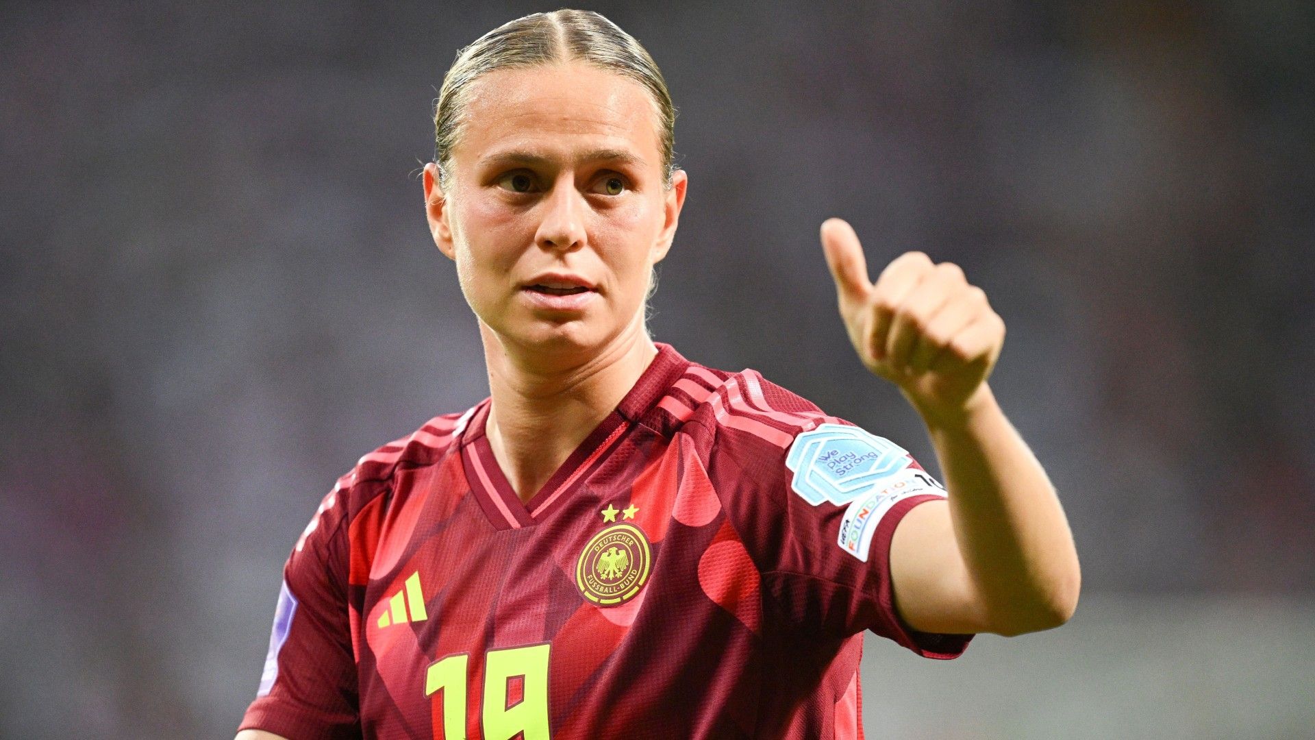 Klara Bühl of Germany in action 