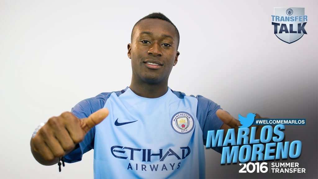 Marlos Moreno - Manchester City press