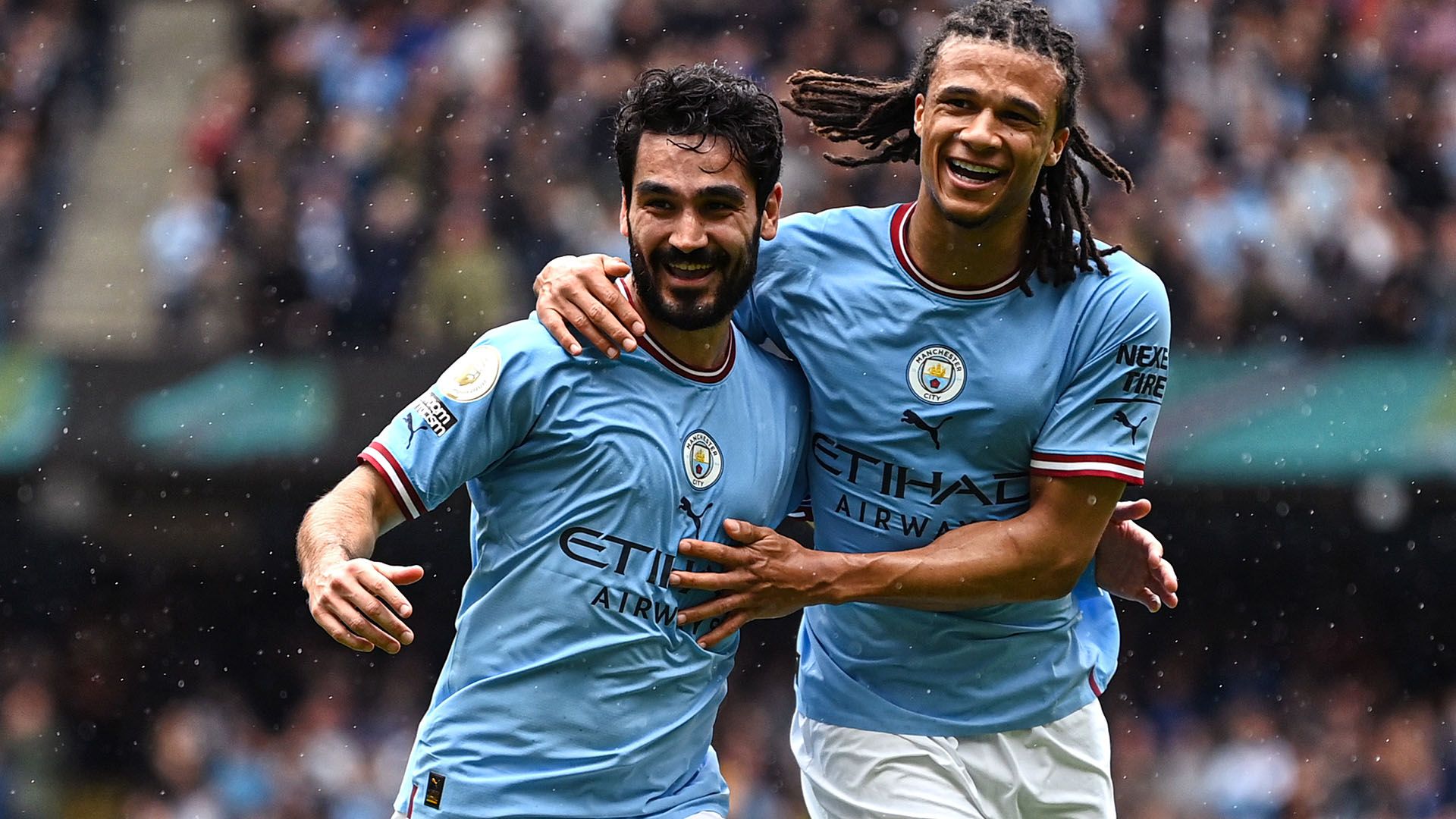  Ilkay Gundogan celebrate Manchester City Leeds 2022-23