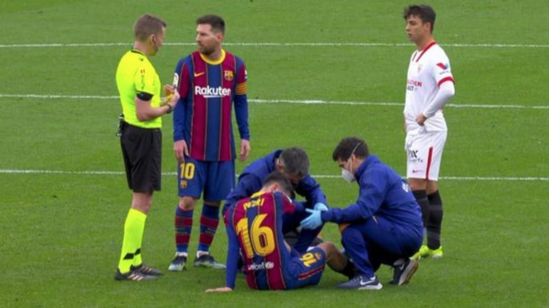 Pedri lesión Sevilla Barcelona 27022021