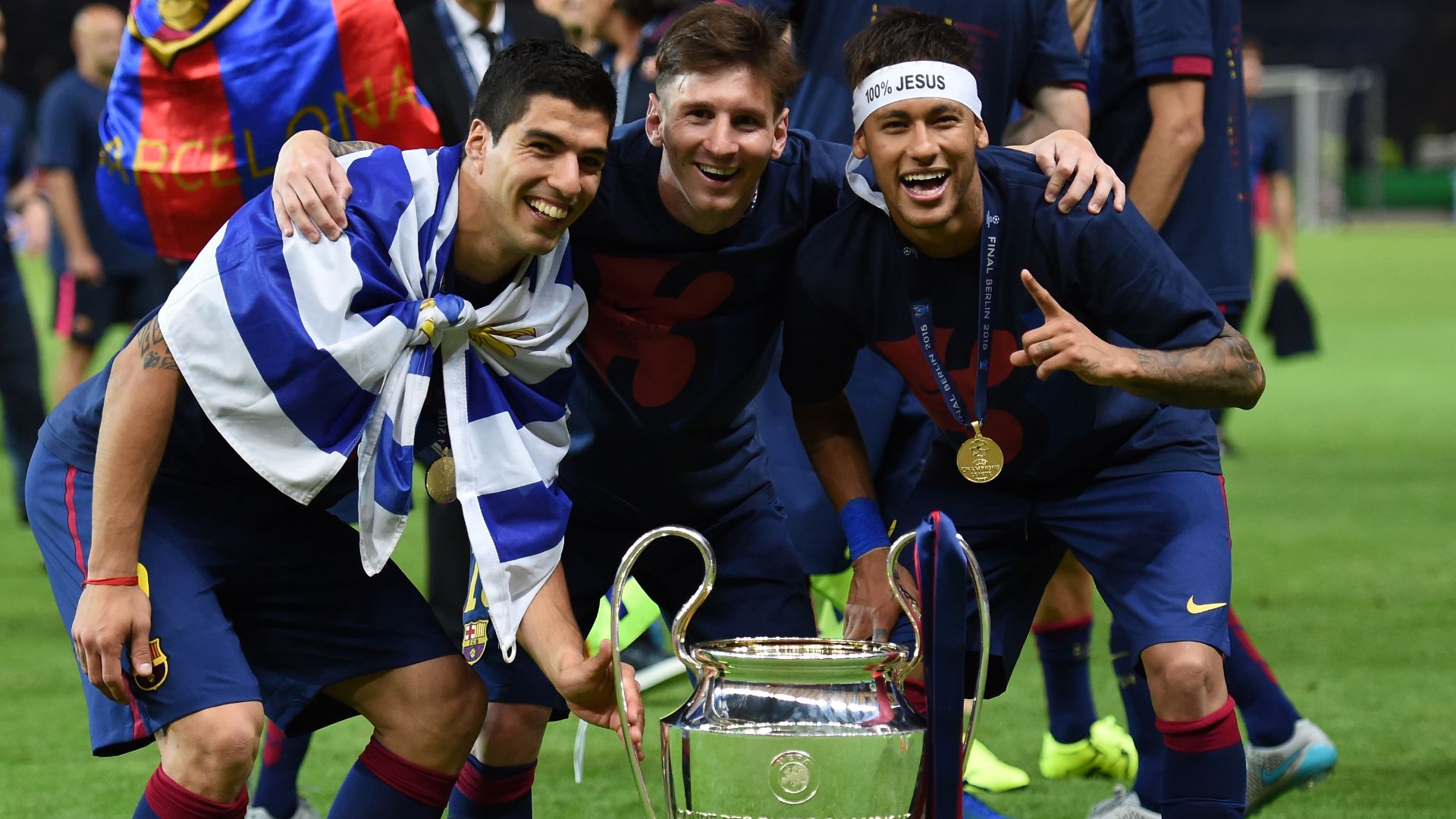 messi suarez neymar