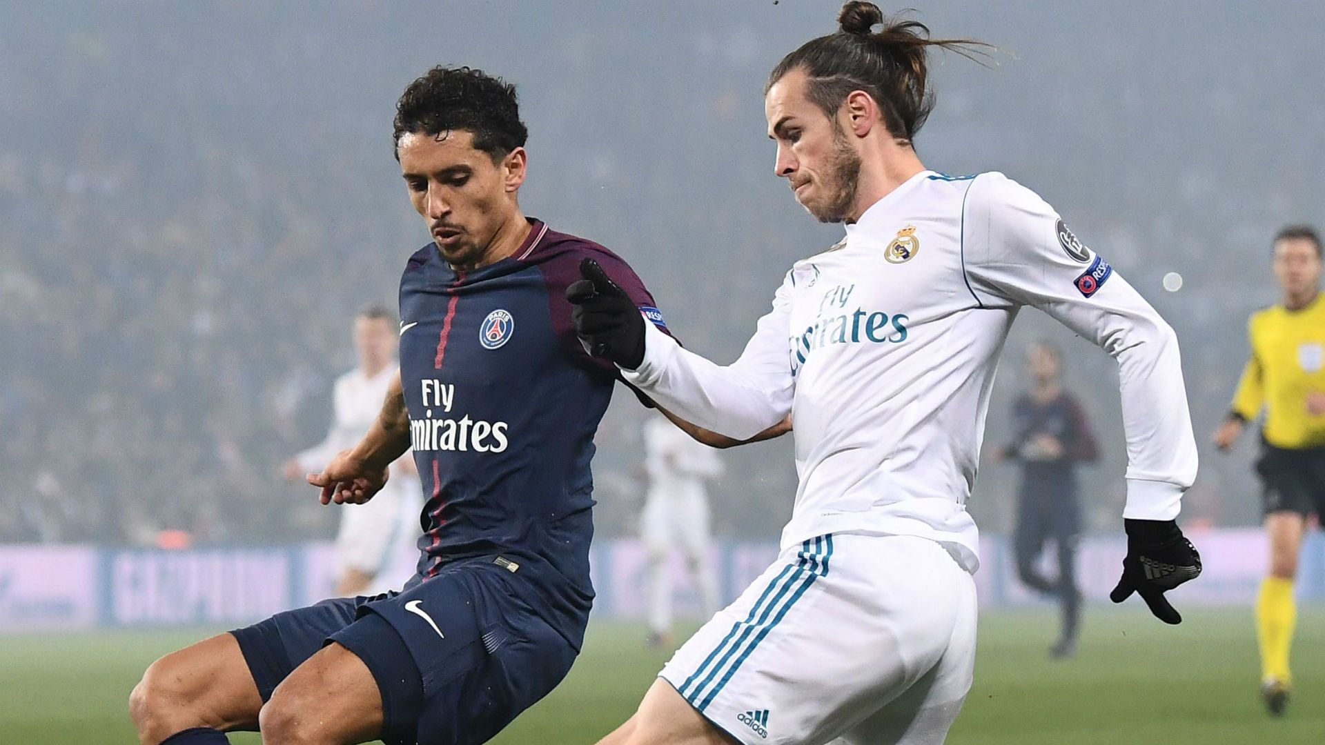 Gareth Bale Marquinhos PSG Real Madrid Champions League