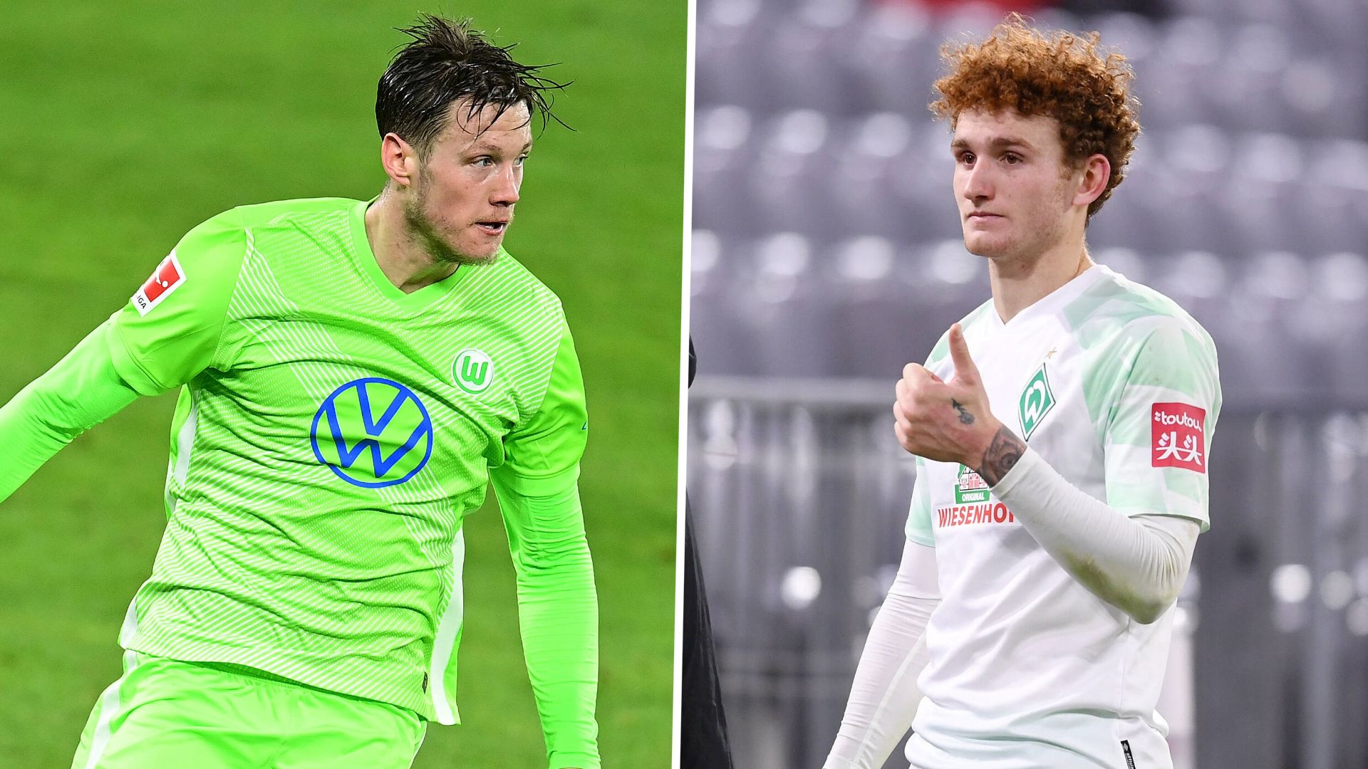 GER ONLY Weghorst Sargent Wolfsburg Bremen GFX