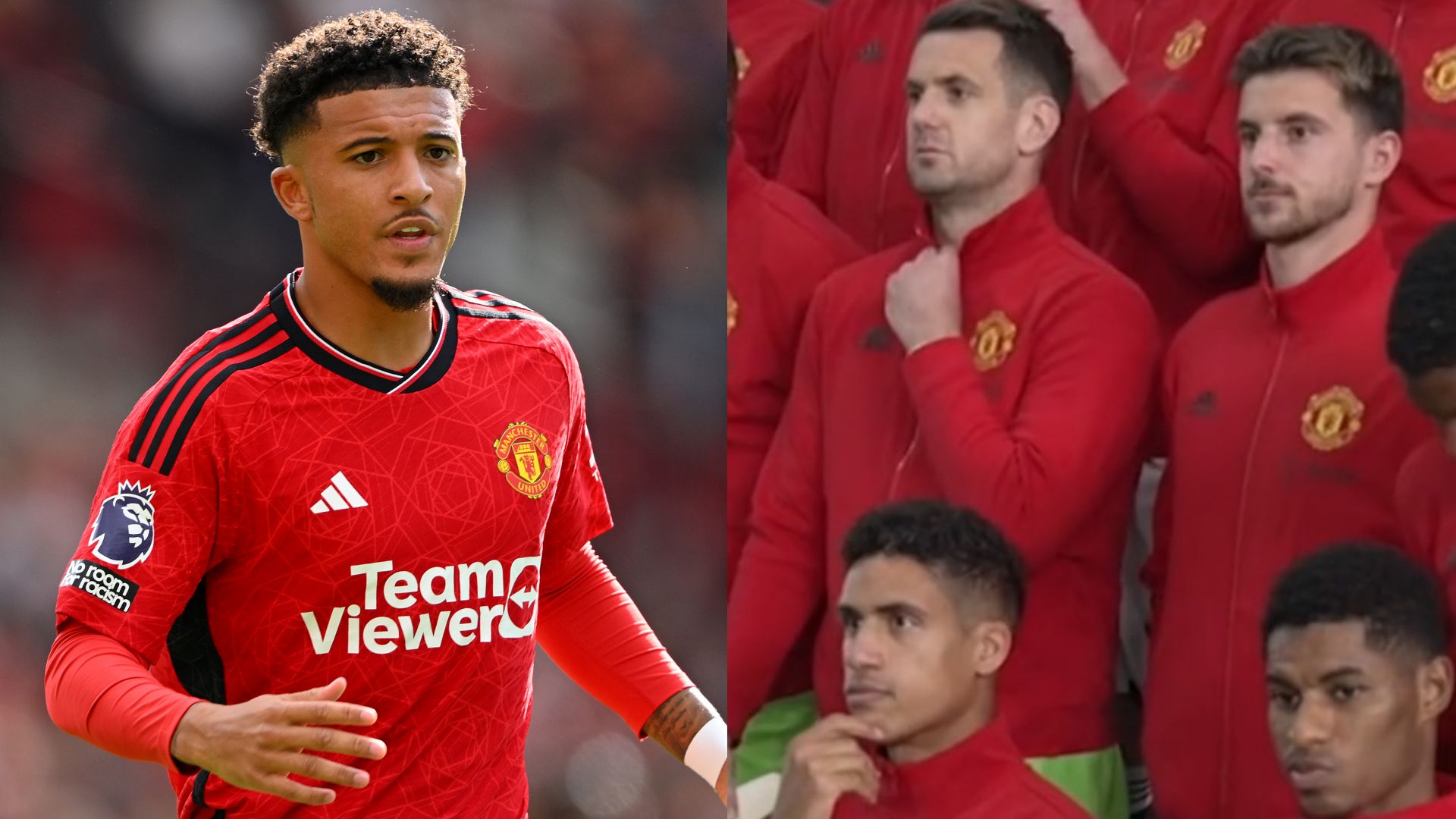 Jadon Sancho Manchester United squad photo 2023-24