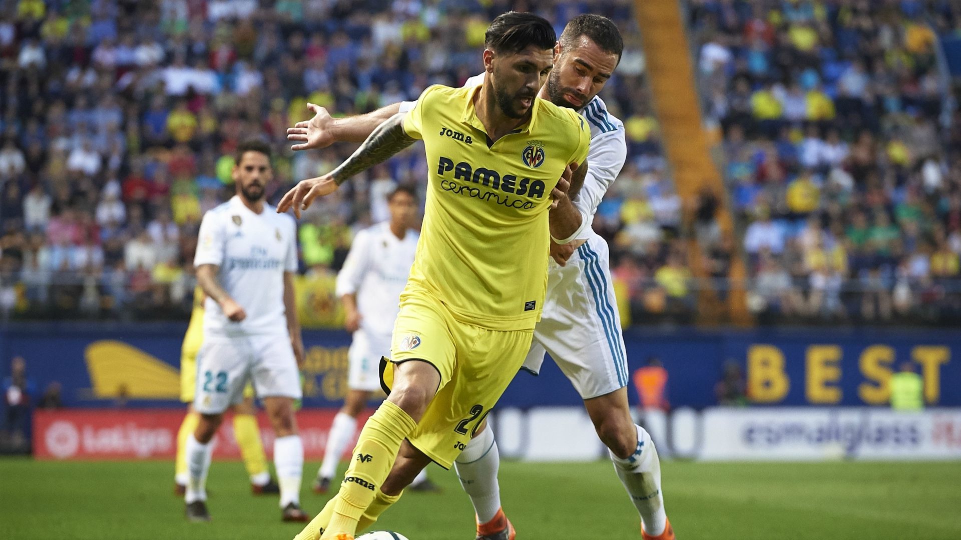 Roberto Soriano Daniel Carvajal Villarreal Real Madrid La Liga 05192018