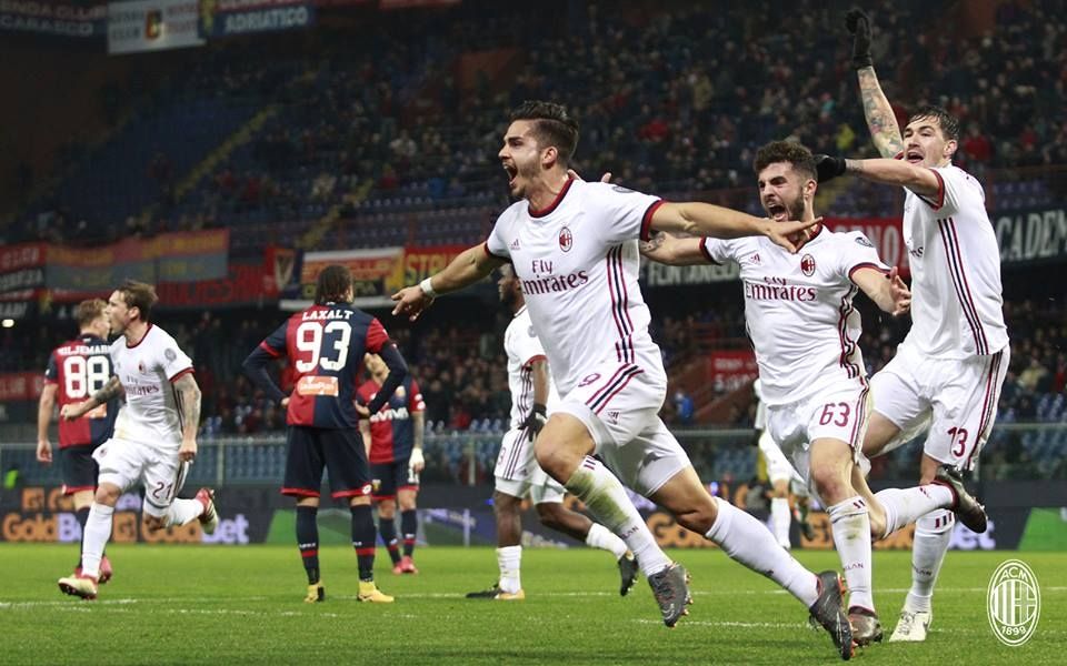 André Silva Milan Genoa 2018 Patrick Cutrone