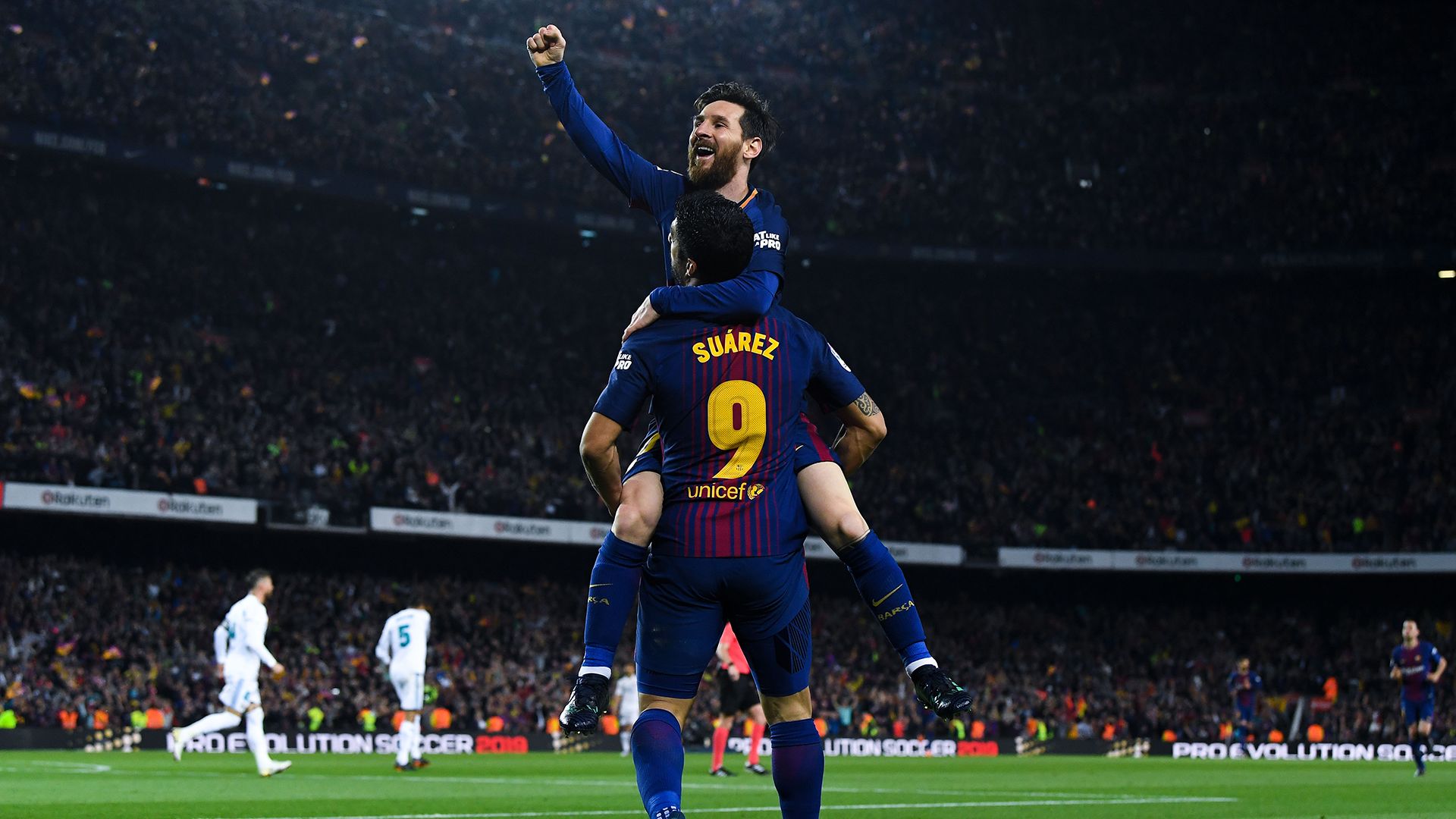 Lionel Messi Luis Suarez Barcelona Real Madrid 2017-18