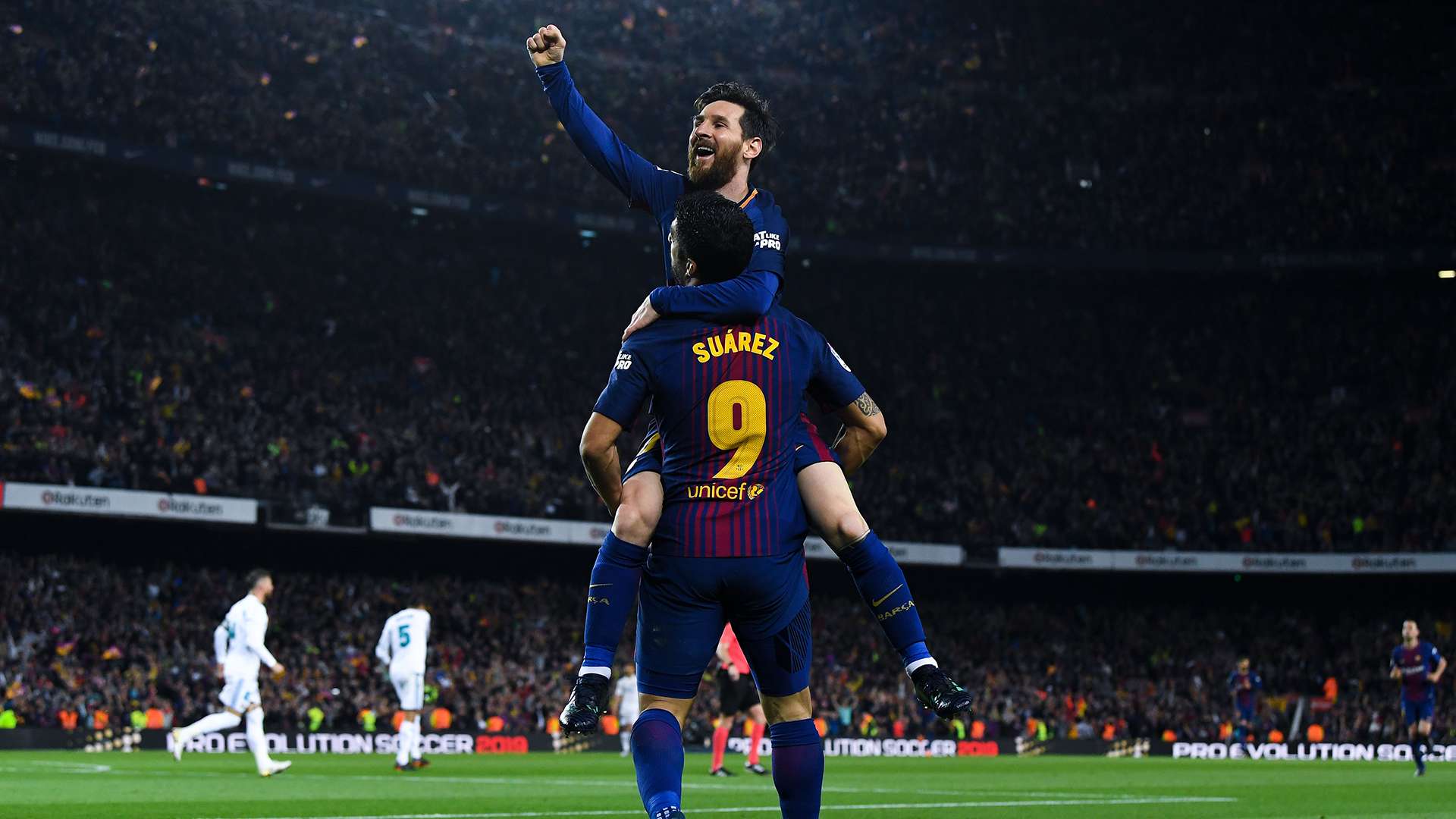 Lionel Messi Luis Suarez Barcelona Real Madrid 2017-18