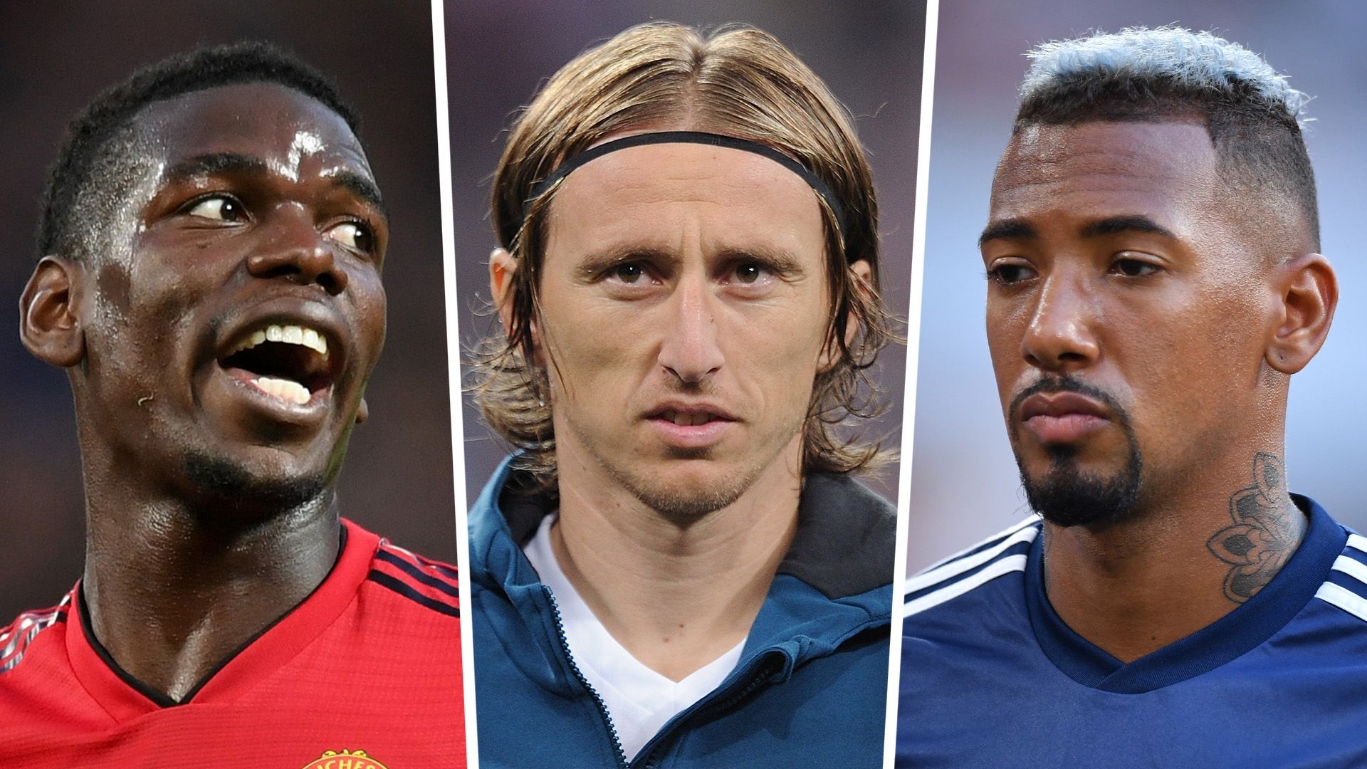 Paul Pogba Luka Modric Jerome Boateng GFX