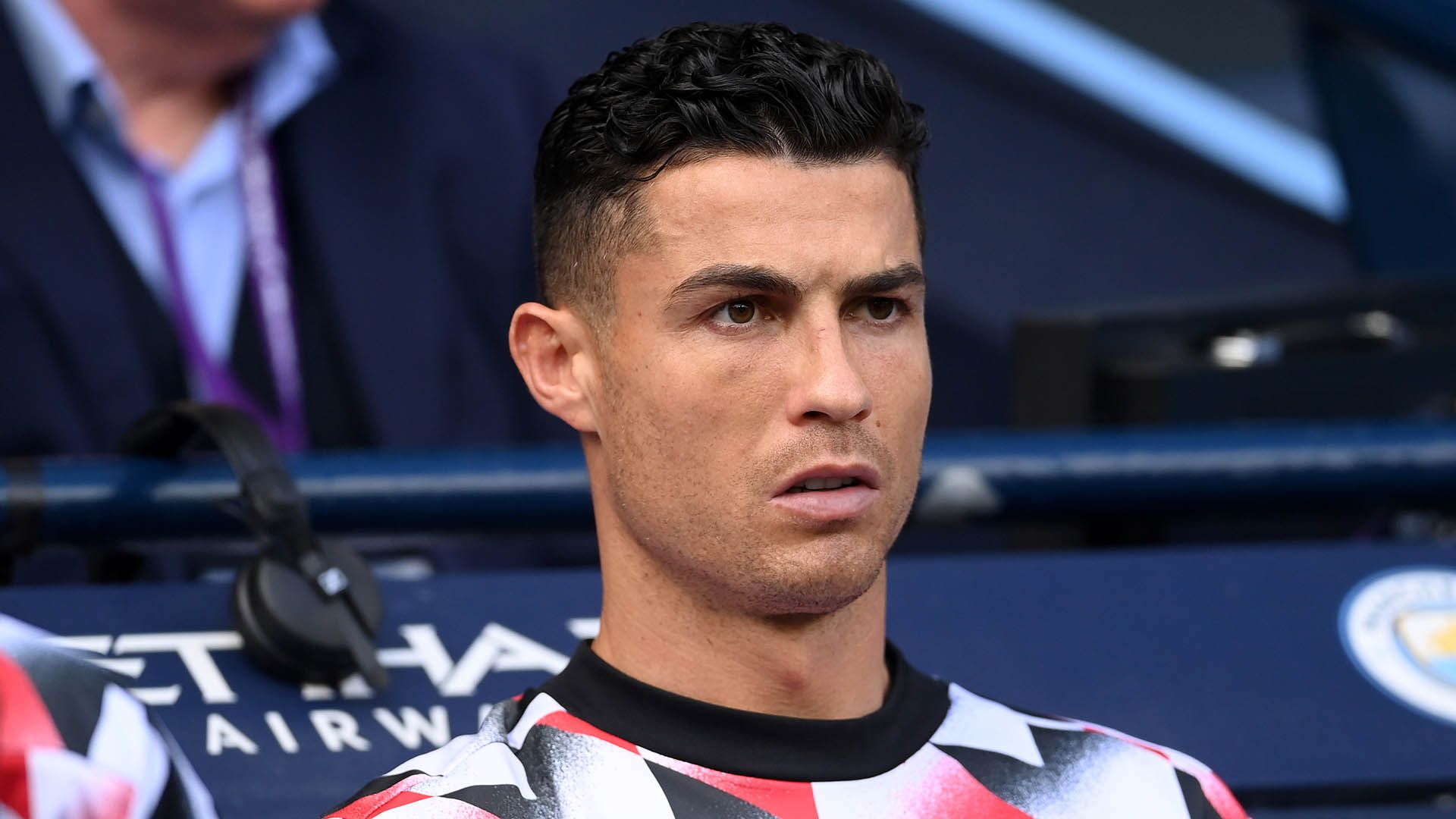 Cristiano Ronaldo Manchester United bench 2022