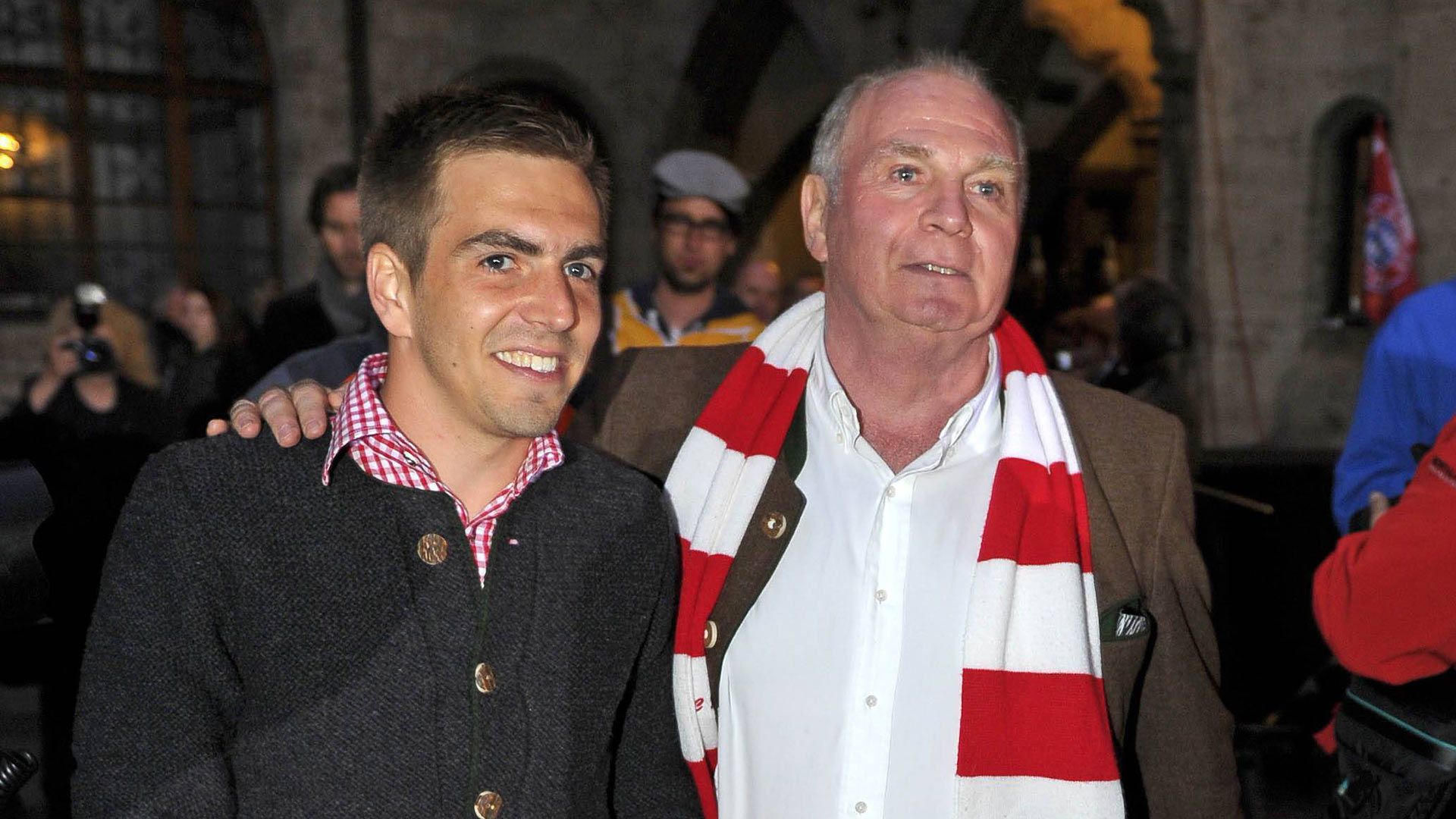 *GER ONLY* Philipp Lahm Uli Hoeneß FC Bayern München
