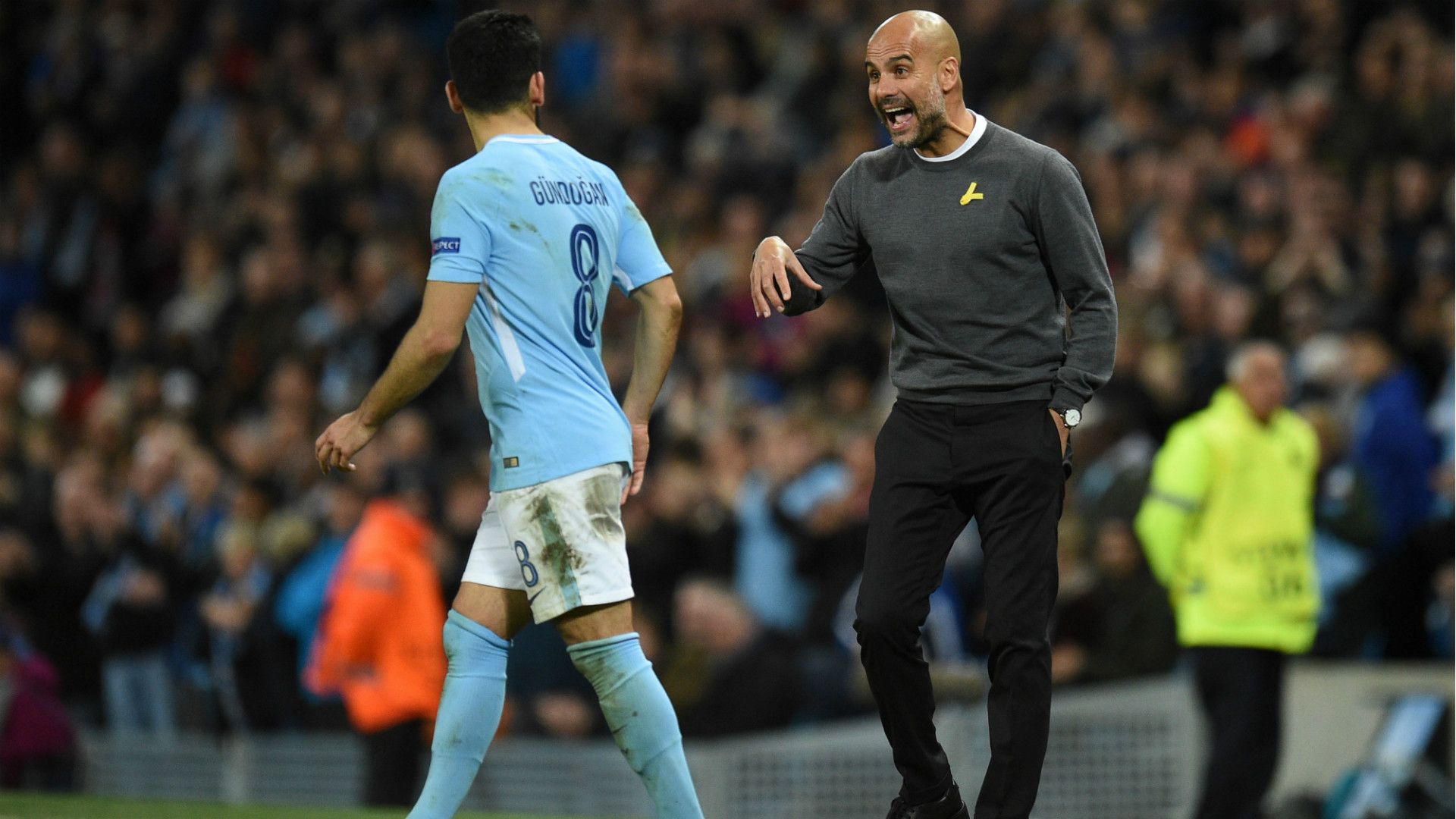 Ilkay Gundogan Pep Guardiola Manchester City